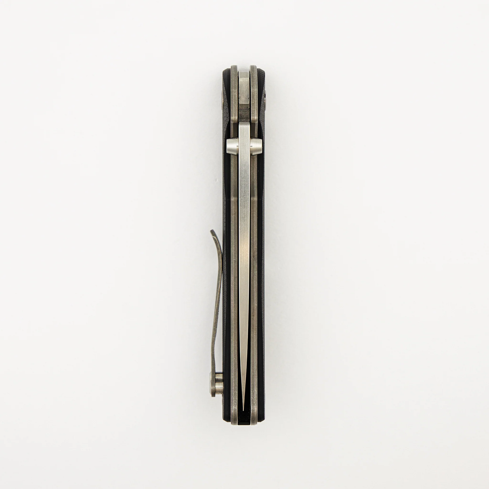 100NS Tabargan - Black G10 Handle - S35VN Blade - Bronze Washers - Image 5