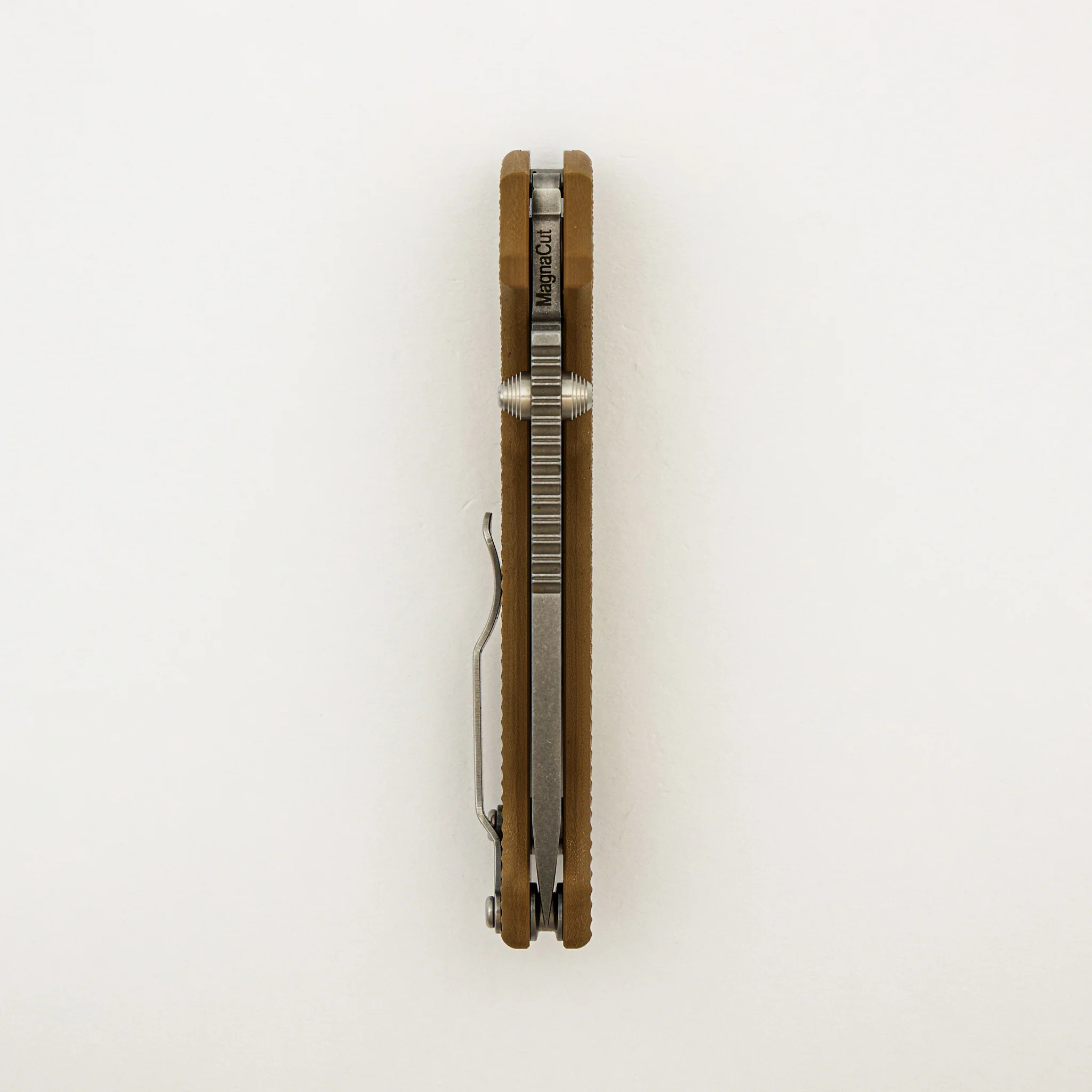 AD20 (Full Thickness) - MagnaCut Blade - Brown G10 Handle - Image 5