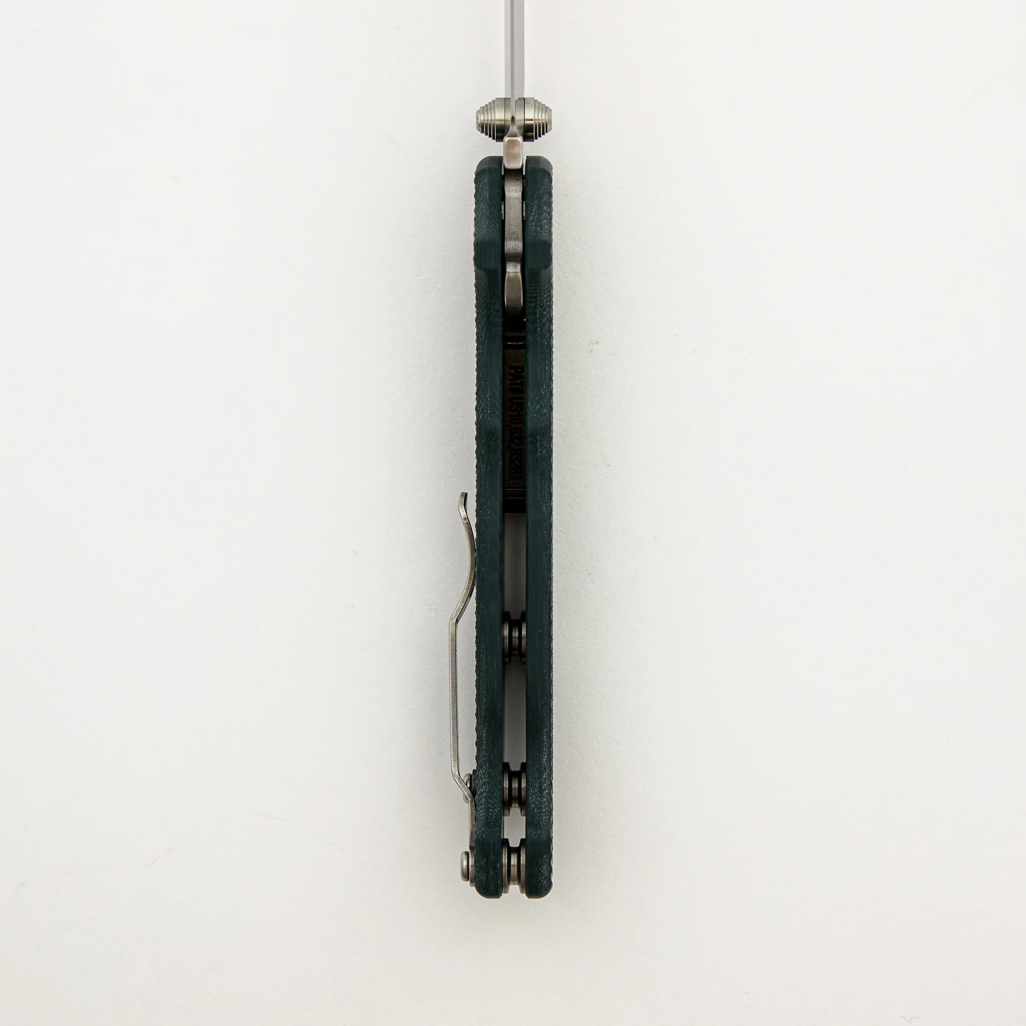 AD20S - Clip Point MagnaCut Blade - Forest Green G10 Handle - Image 6