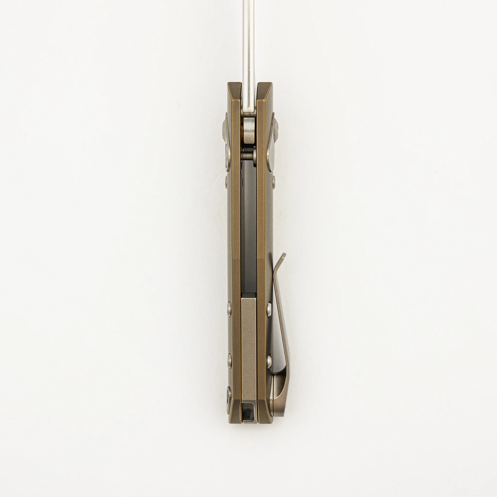 Aros - Amber/Satin Titanium Handle - RWL34 Blade - Image 7