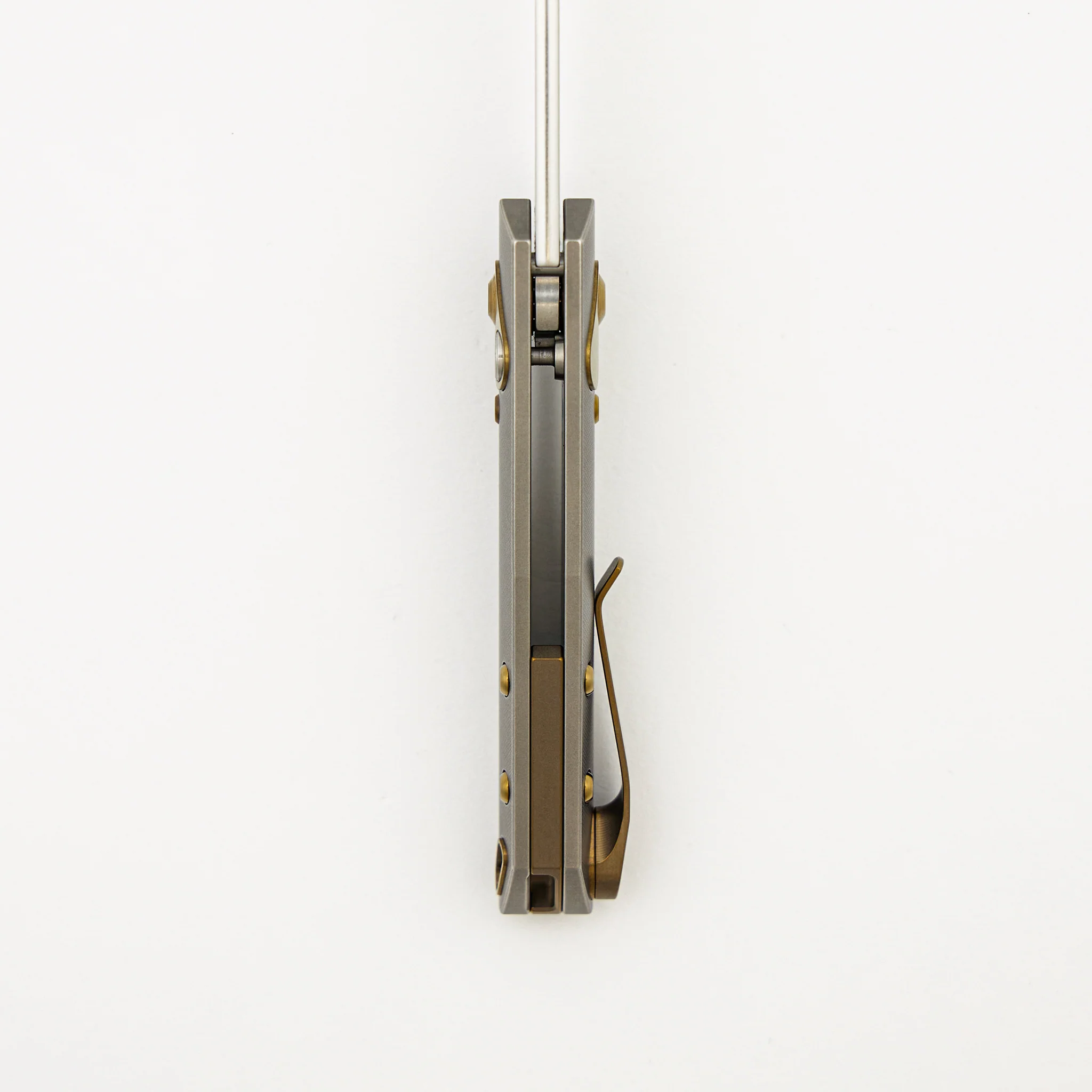 Aros - Grey/Amber Titanium Handle - RWL34 Blade - Image 7