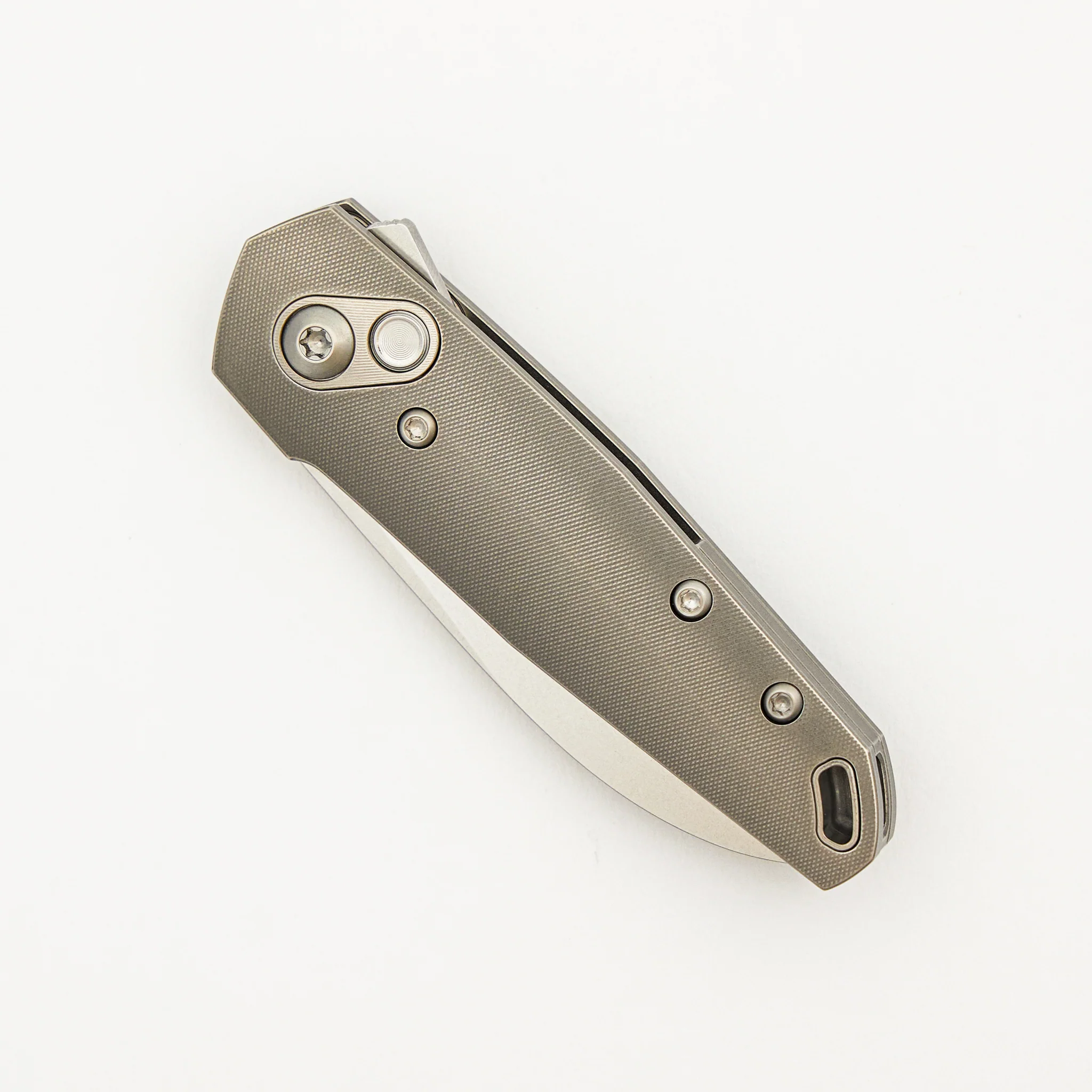 Aros - Grey/Satin Titanium Handle - RWL34 Blade - Image 3