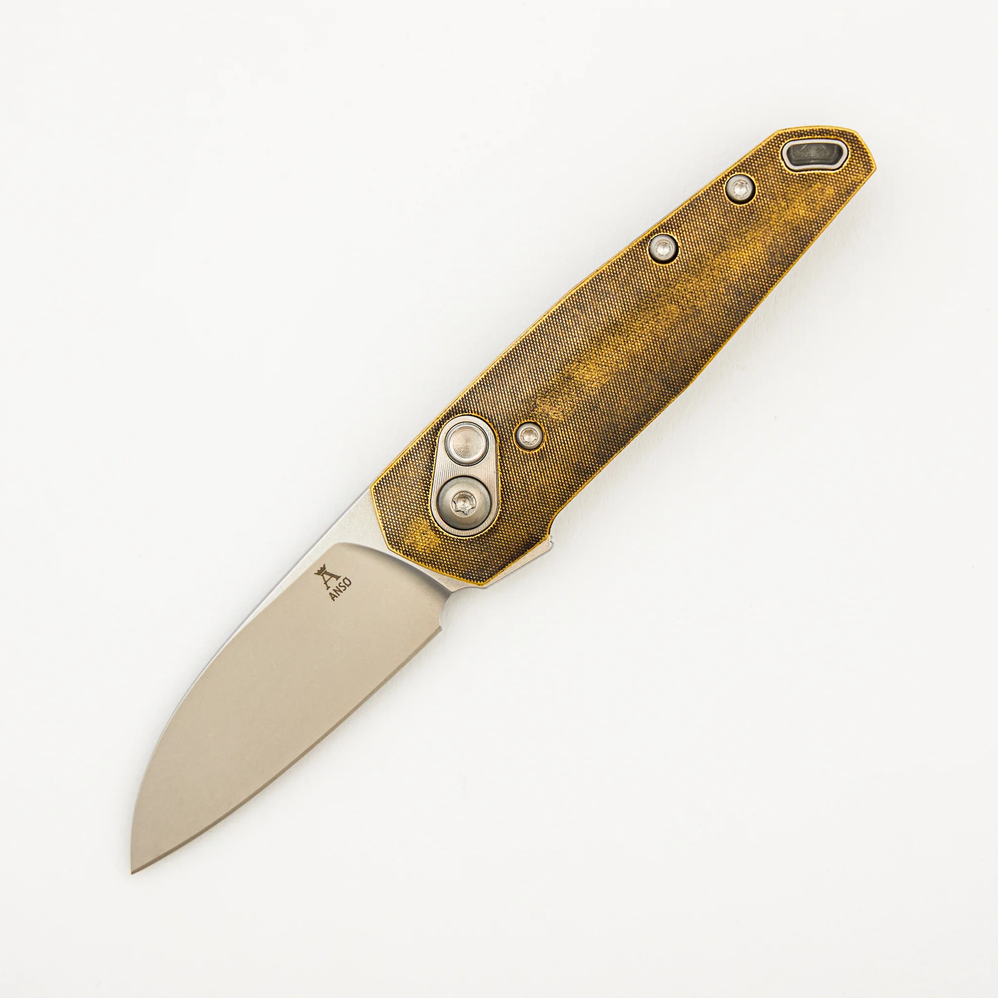 Aros - Satin - Brass Handle - RWL34 Blade