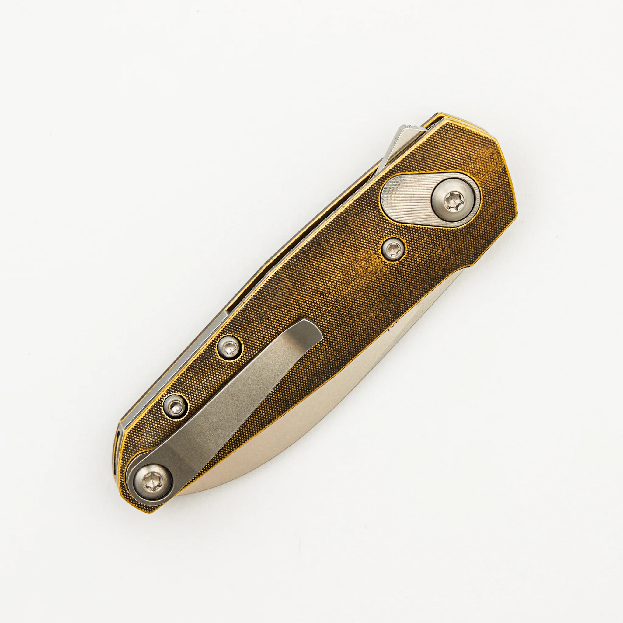 Aros - Satin - Brass Handle - RWL34 Blade - Image 4