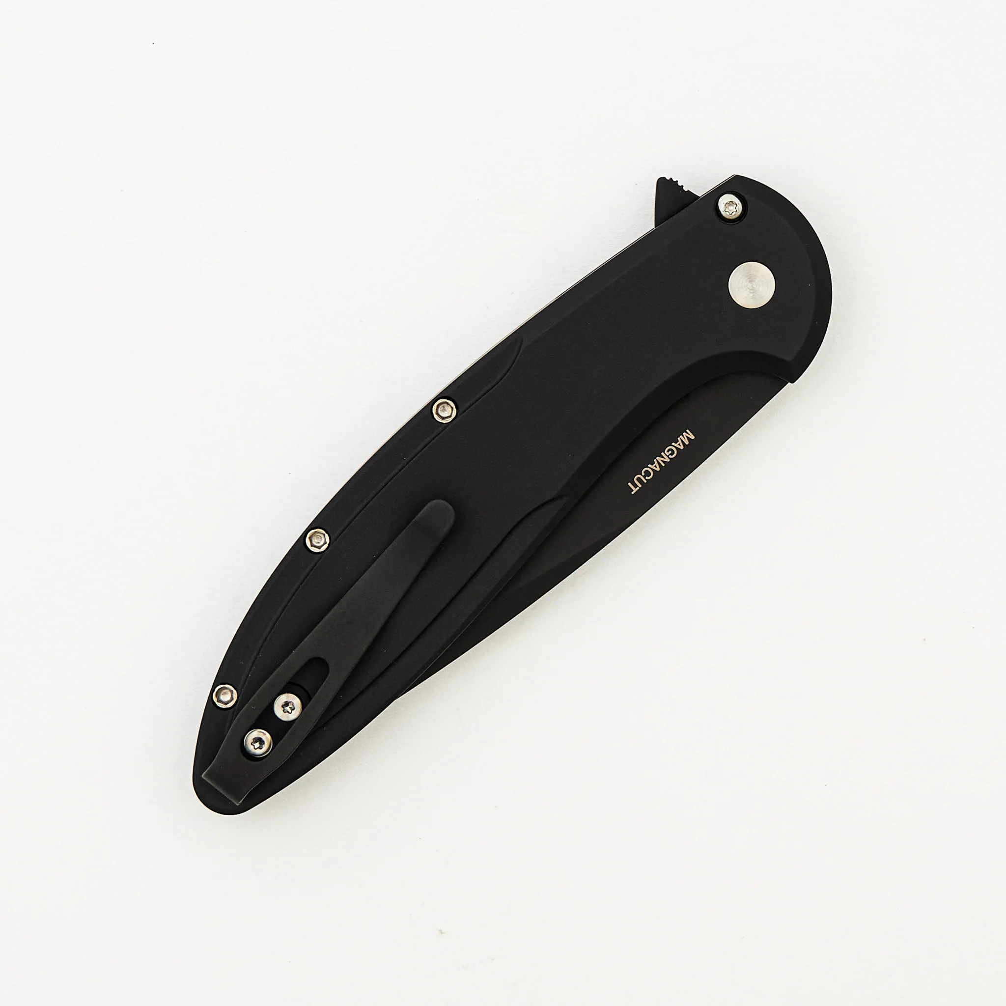 Cambria 2 - CF2103-LTD TC Blue - Black Aluminum Handle - Blue Techocarbo Inlay - DLC Black MagnaCut Blade - Image 4