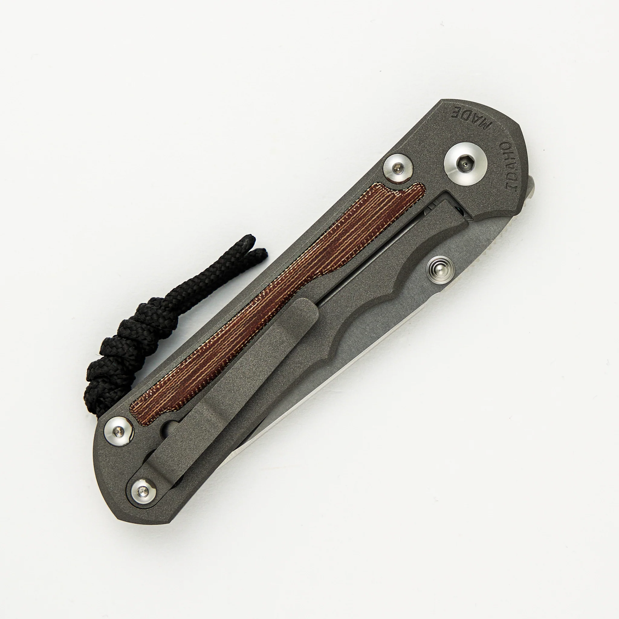Large Inkosi - Insingo CPM MagnaCut Blade - Natural Canvas Micarta Inlays - Image 4