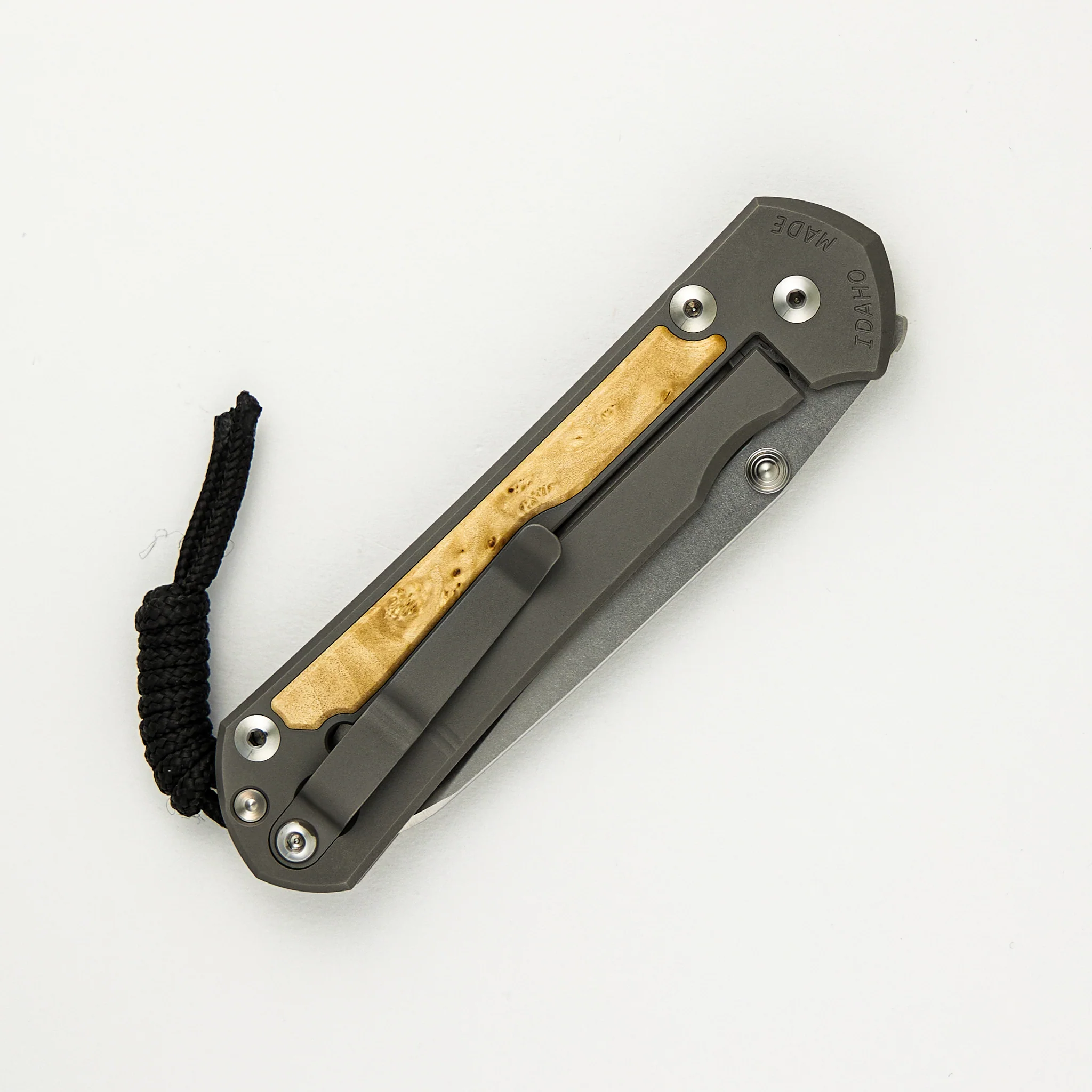 Large Sebenza 31 Box Elder Inlay - Insingo CPM MagnaCut Blade - Silver Double Thumb Lugs - Image 32