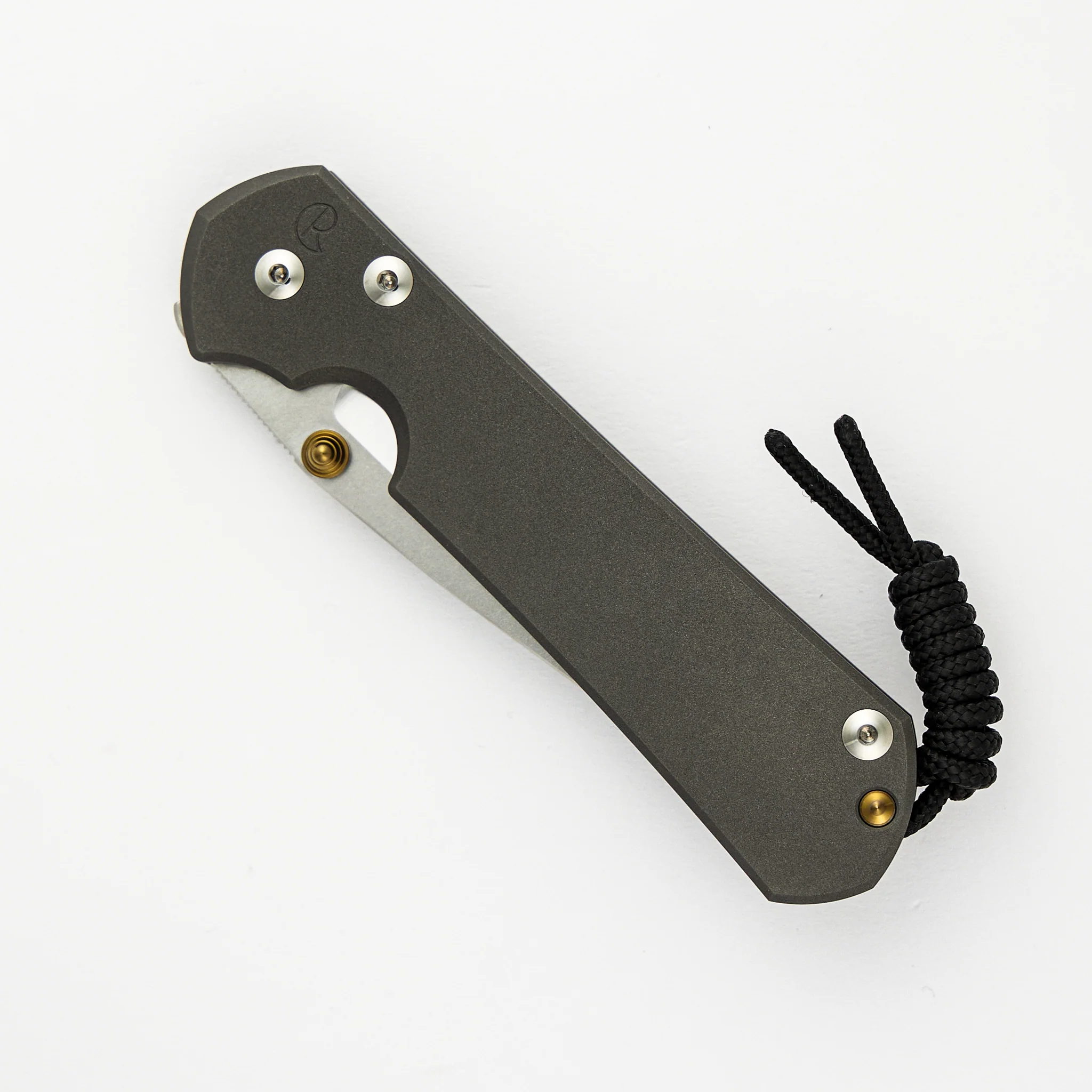 Large Sebenza 31 - Drop Point Polished CPM MagnaCut Blade - Gold Double Thumb Lugs - Image 3