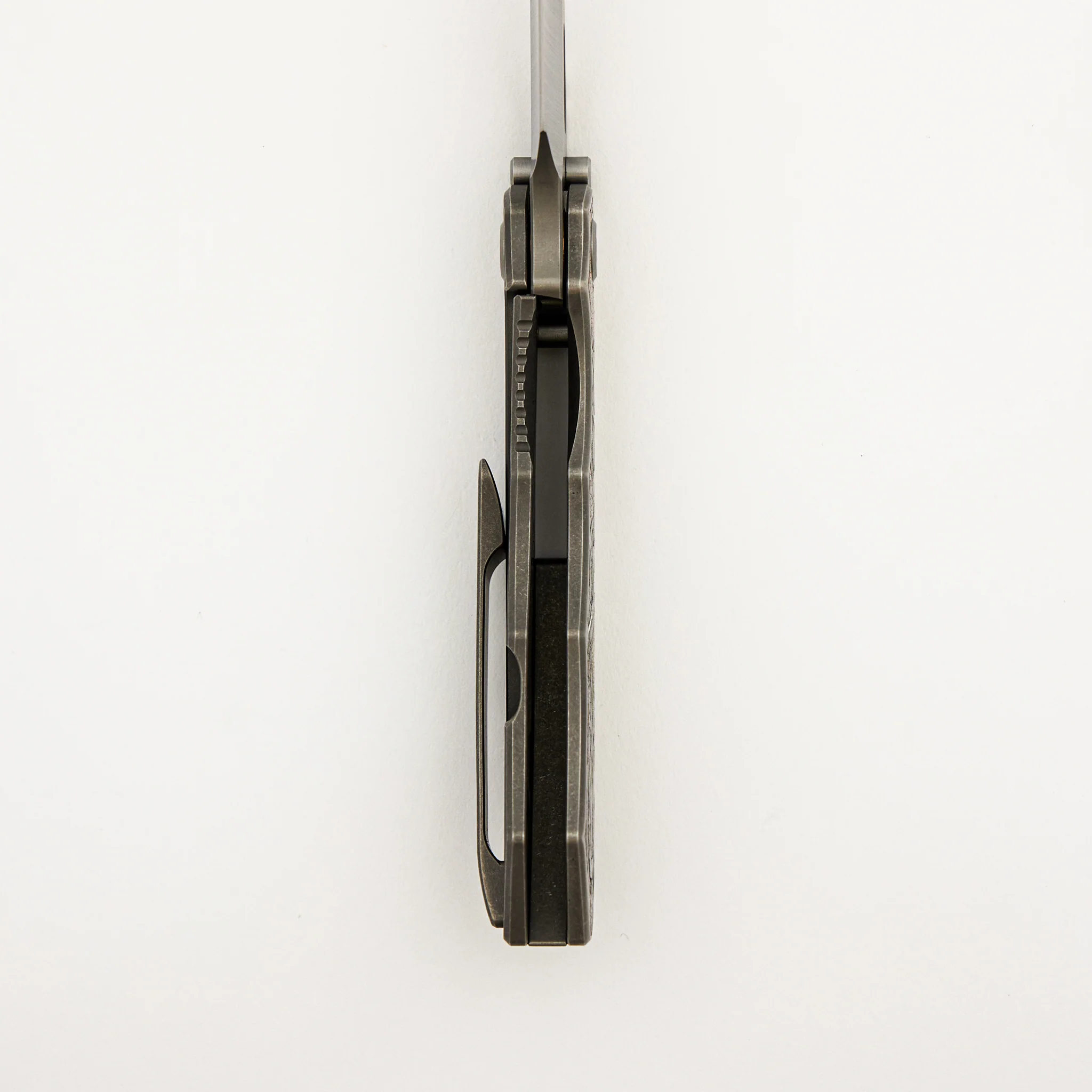 CKF Evo 1.1 - M398 Blade - Titanium Handle - Anna Sebestova Engraving - Image 6