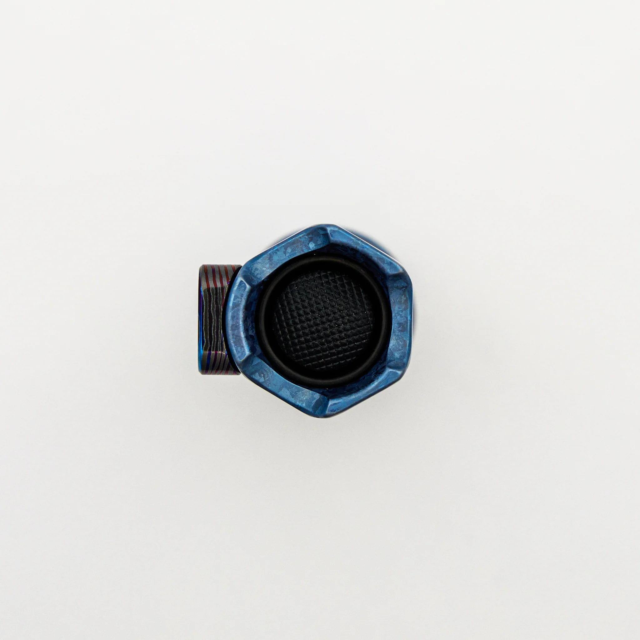 Cptn Axel FTD Flashlight - Celtic Blue CrystalTi W/ Nichols DarkTi Clip - Image 4