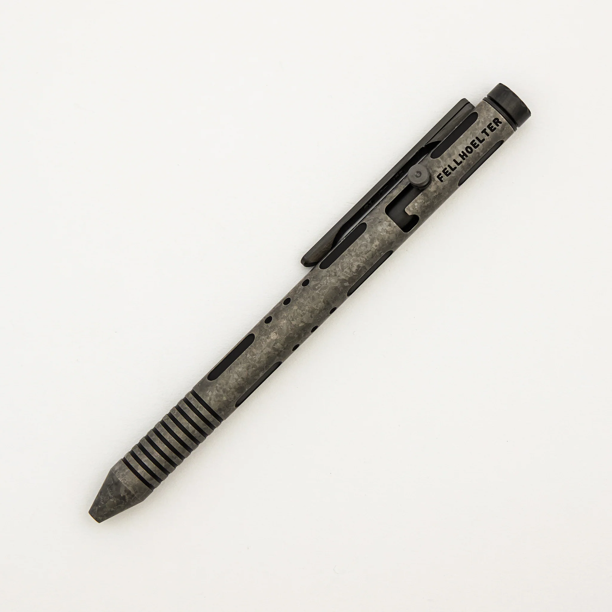 Cptn Axel Full Size TiBolt Pen - CrystalTi Deluxe Tuxedo/Zirconium Accents