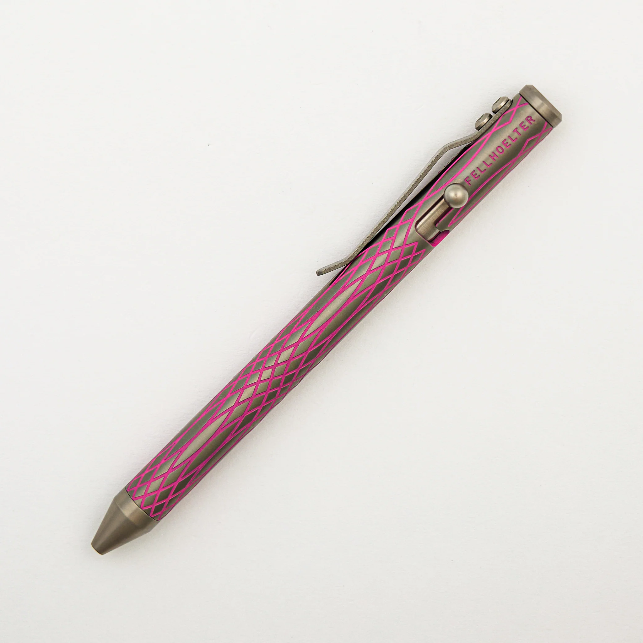 Cptn Axel Full Size TiBolt Pen - Triple Sine Wave Pink