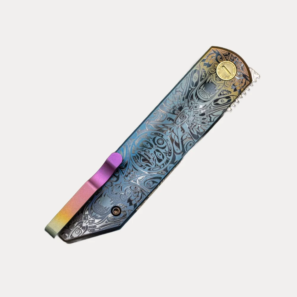 Native Art Revenge “Fukushu” Front Flipper – Pink-Red-Orange Top Radiant - Image 5