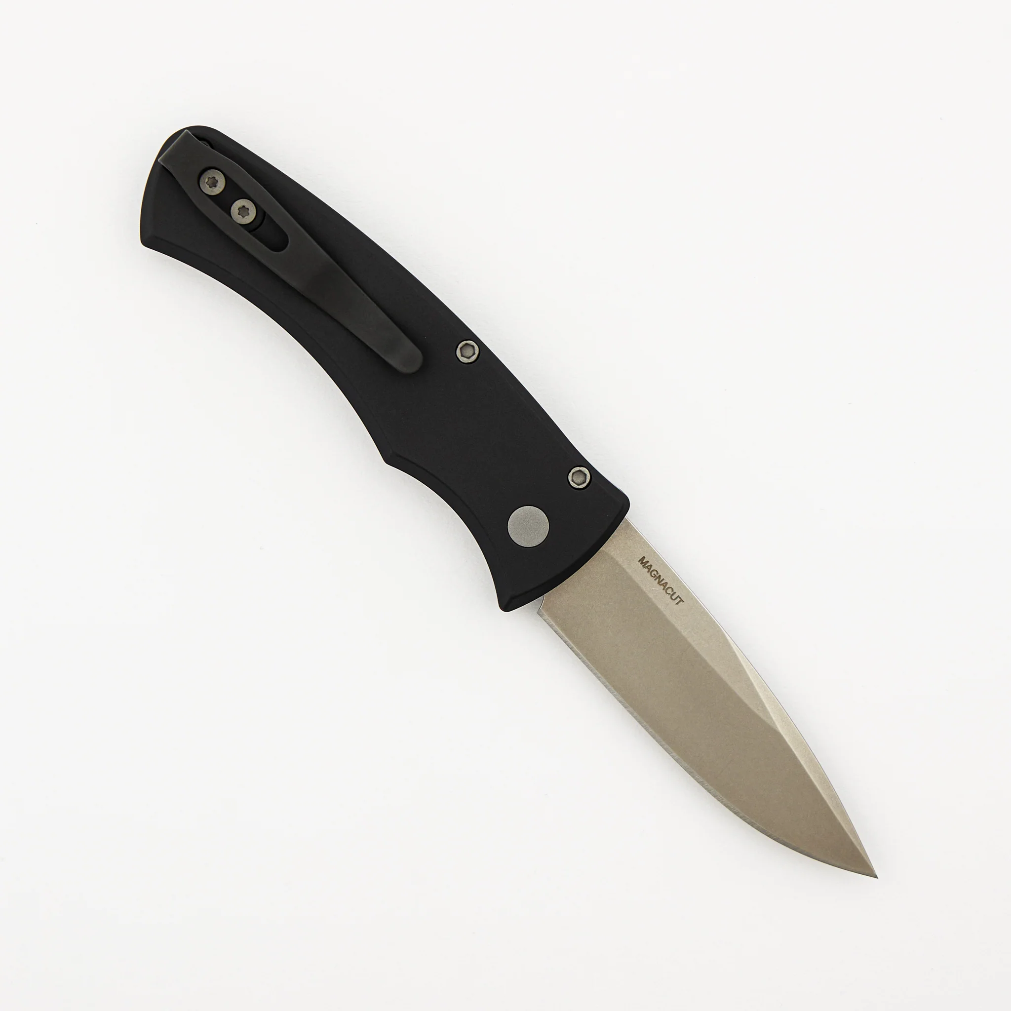 Duke 2 - DUKE2101 - Black Aluminum Handle - Stonewashed MagnaCut Blade - Image 2