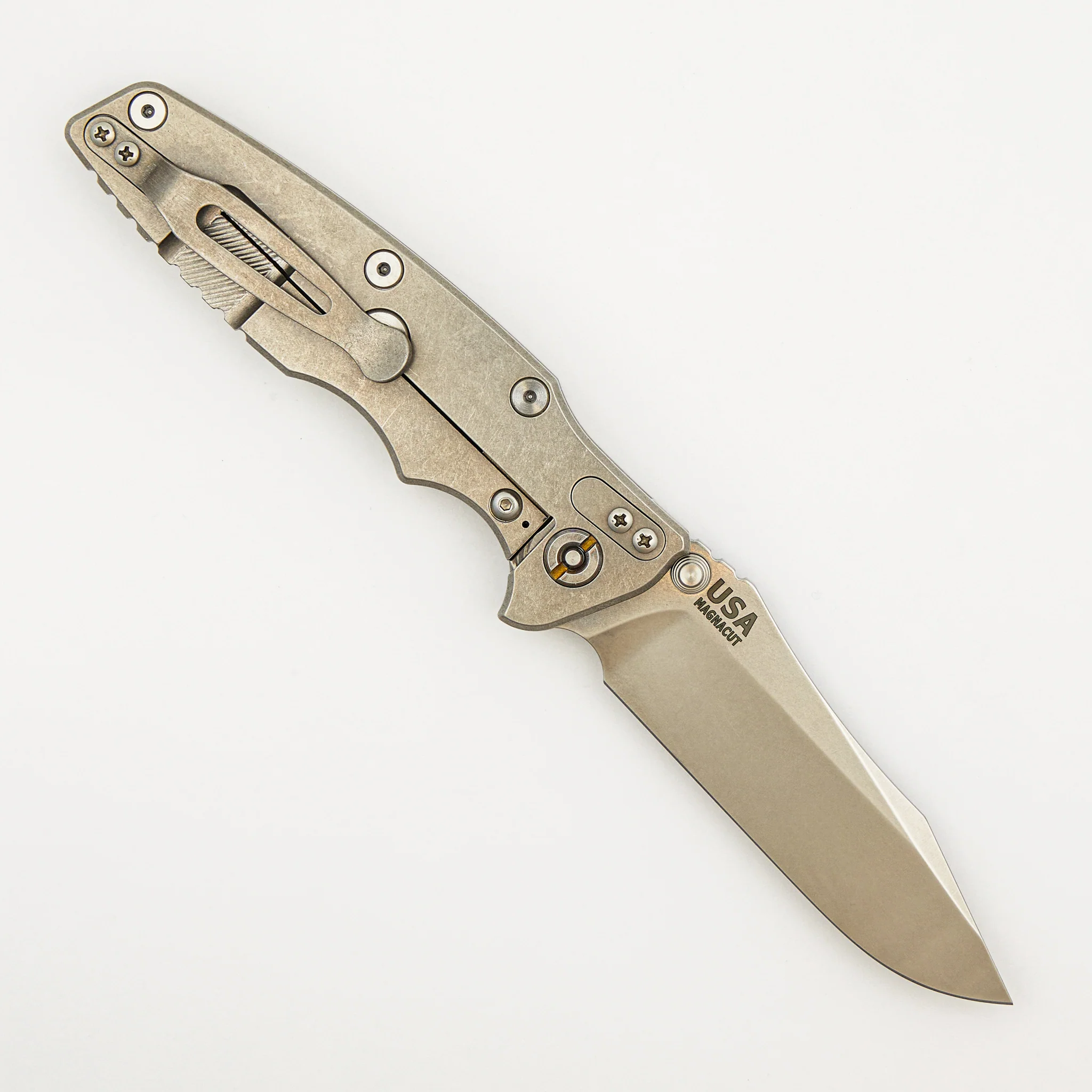 Eklipse 3.5" - MagnaCut Spearpoint - Non-Flipper - Tri-Way - Stonewash - Image 2