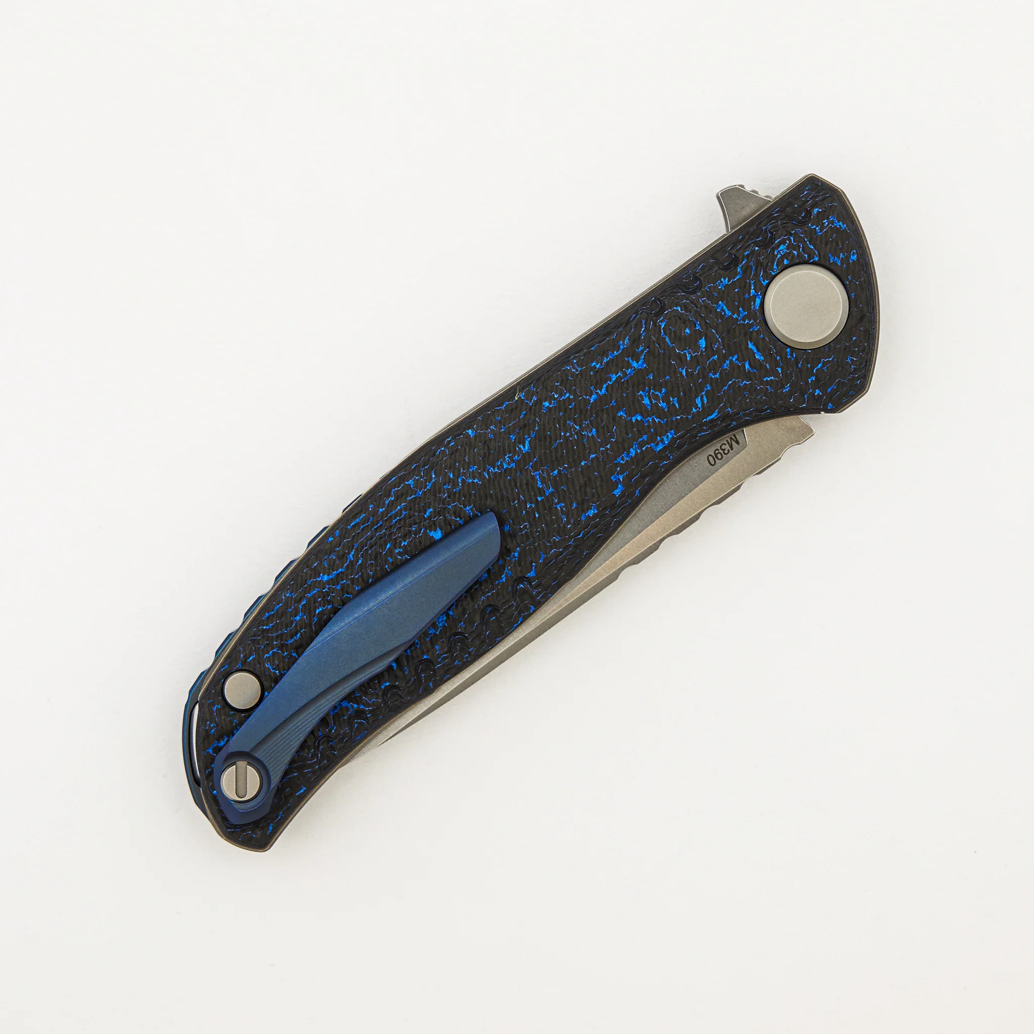 F3 NS - M390 Blade - Blue Carbon Fiber Handle - MRBS - Image 4
