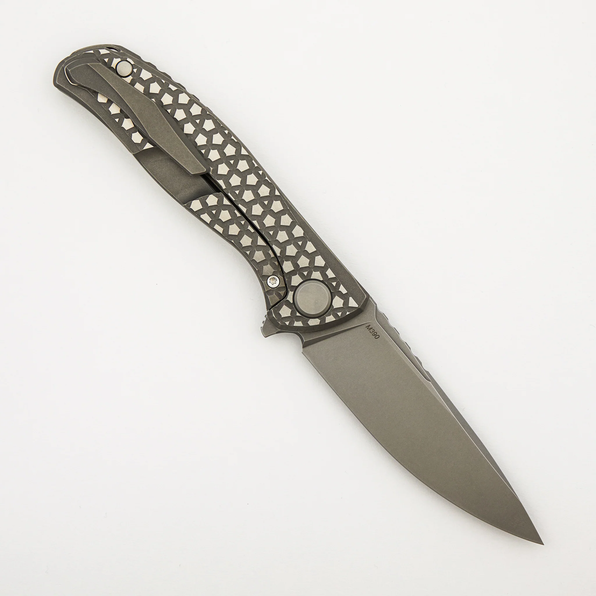 F95 Bear Pattern - Titanium Handle - M390 Blade - MRBS - Image 2