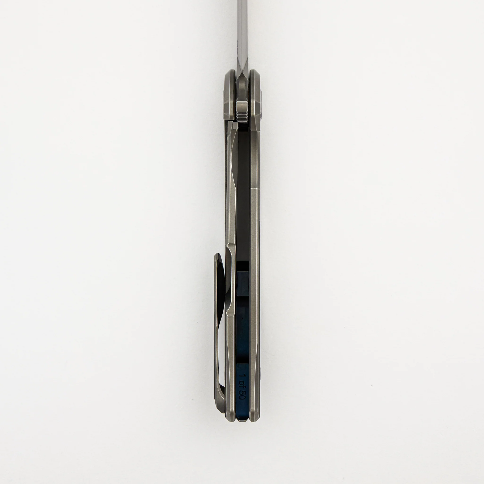 F95 Braces - S90V Blade - Titanium Handle - Blue Accents - Washers - Image 6
