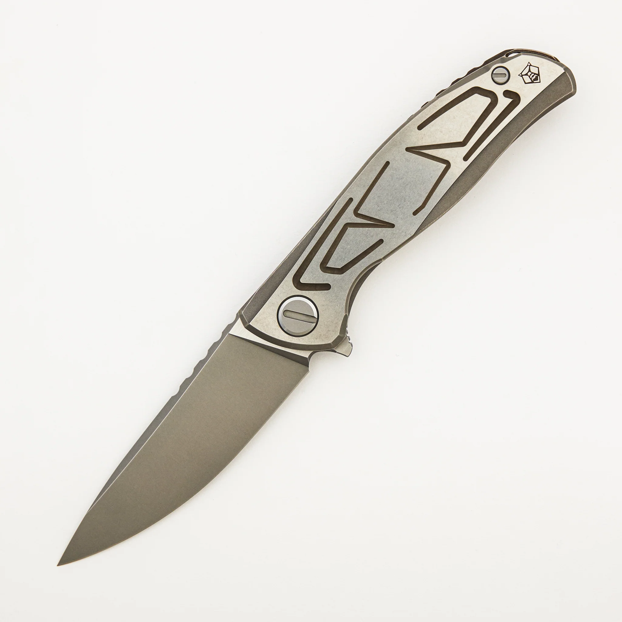 F95 Braces - S90V Blade - Titanium Handle - Bronze Accents - Washers