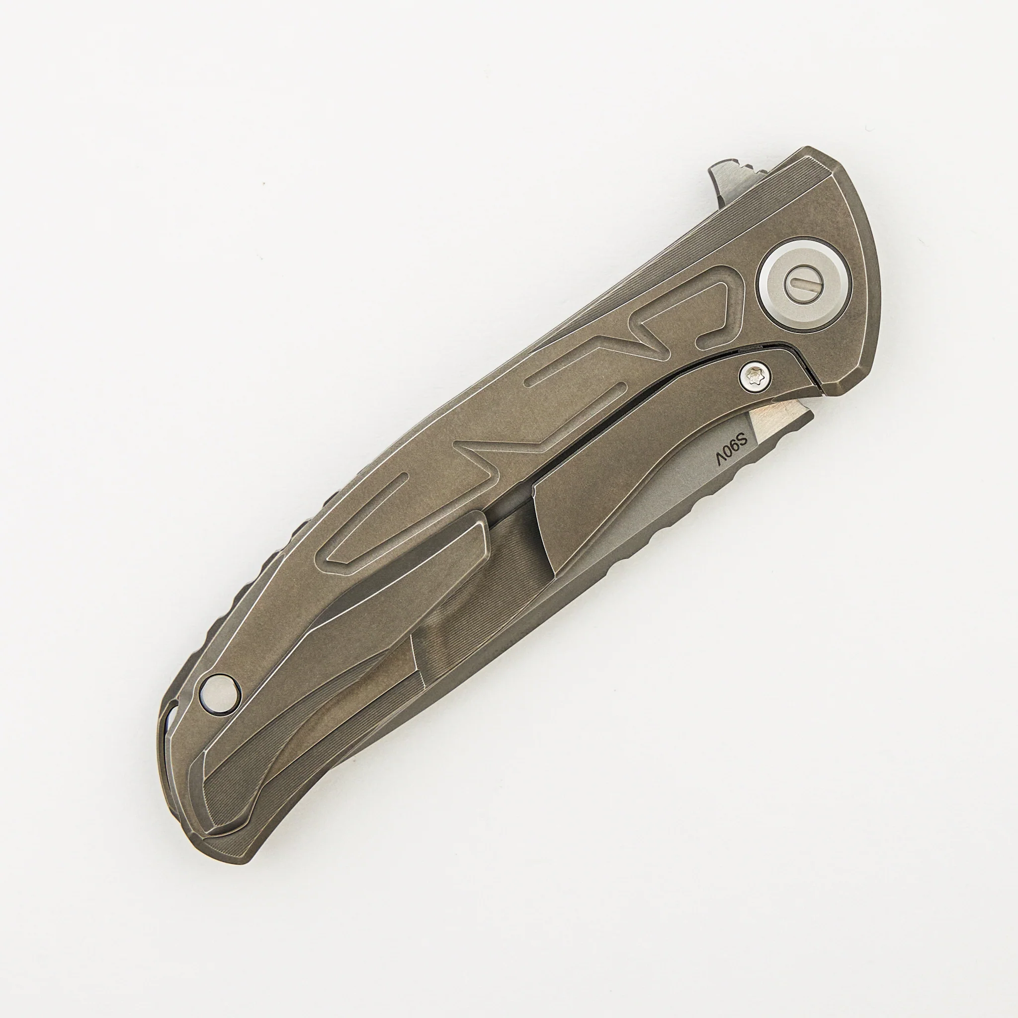 F95 Braces - S90V Blade - Titanium Handle - Washers - Image 4