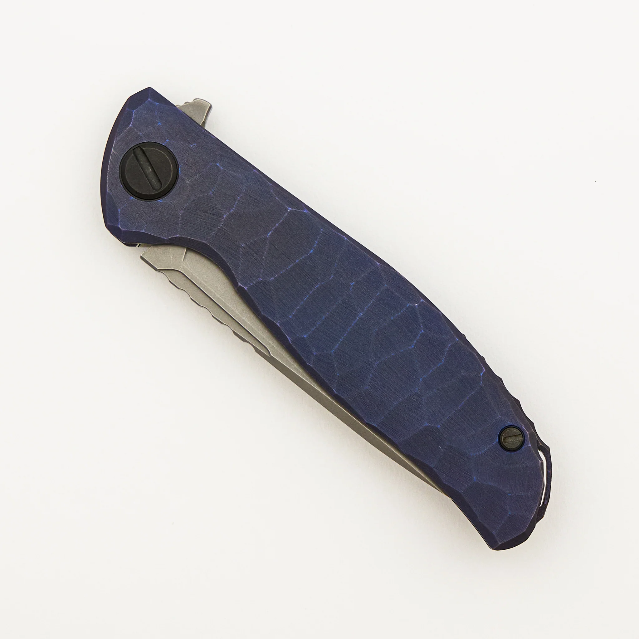 F95 – M390 Blade - "Purple Machine" Finish Titanium Handle - MRBS - Image 3