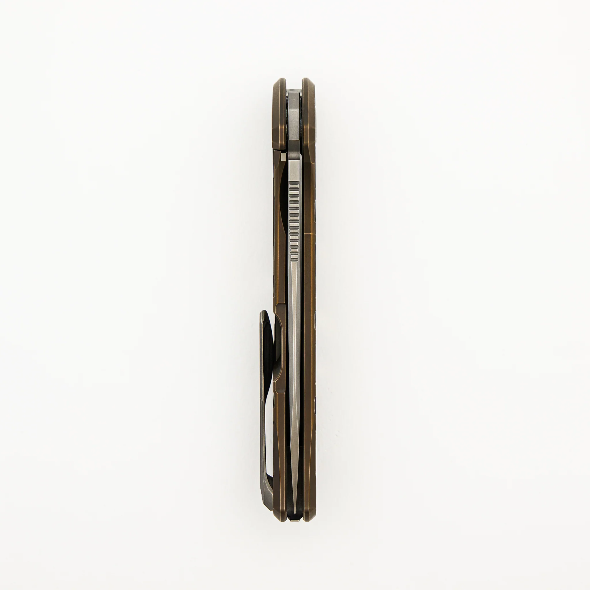 F95 T Pattern Gen. 4 - Bronze Titanium Handle - M390 Blade - MRBS - Image 5