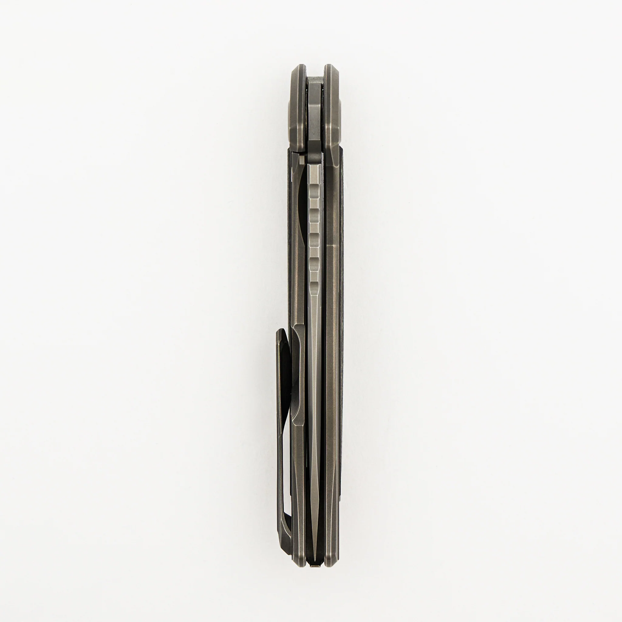 F95NL Gen. 5 - M390 Blade - Titanium Handle - Olive TechnoCarbo Inlays - MRBS - Image 5