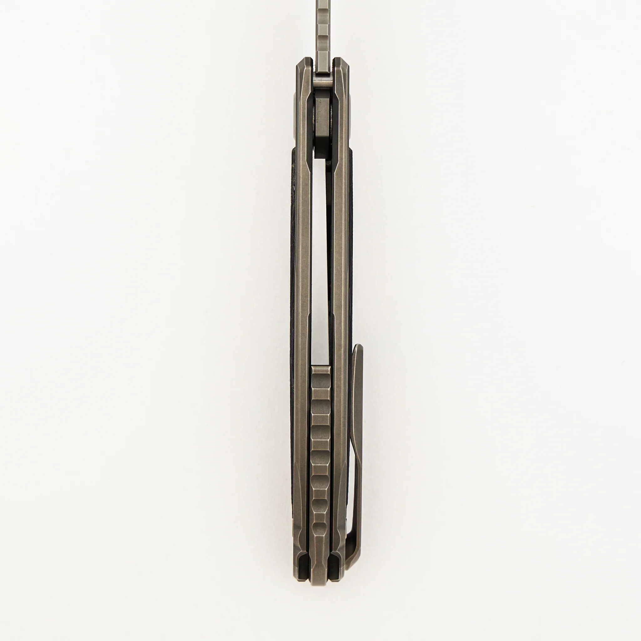 F95NL Gen. 5 - M390 Blade - Titanium Handle - Purple TechnoCarbo Inlays - MRBS - Image 7