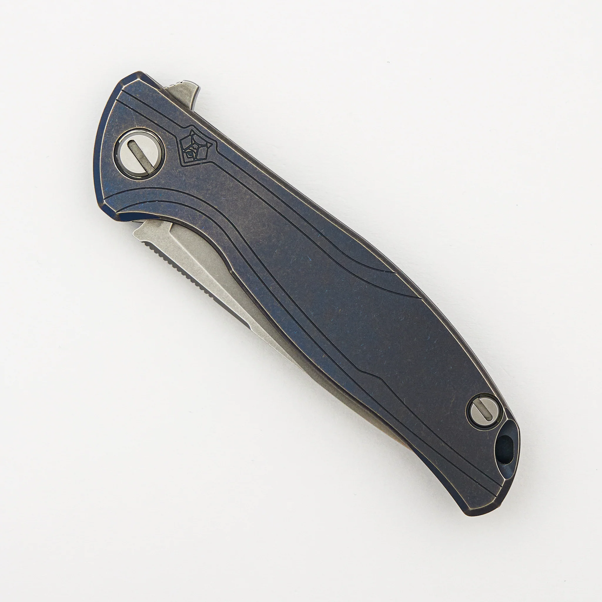 F95R - Blue Anodized Titanium Handle - M390 Blade - MRBS - Image 3