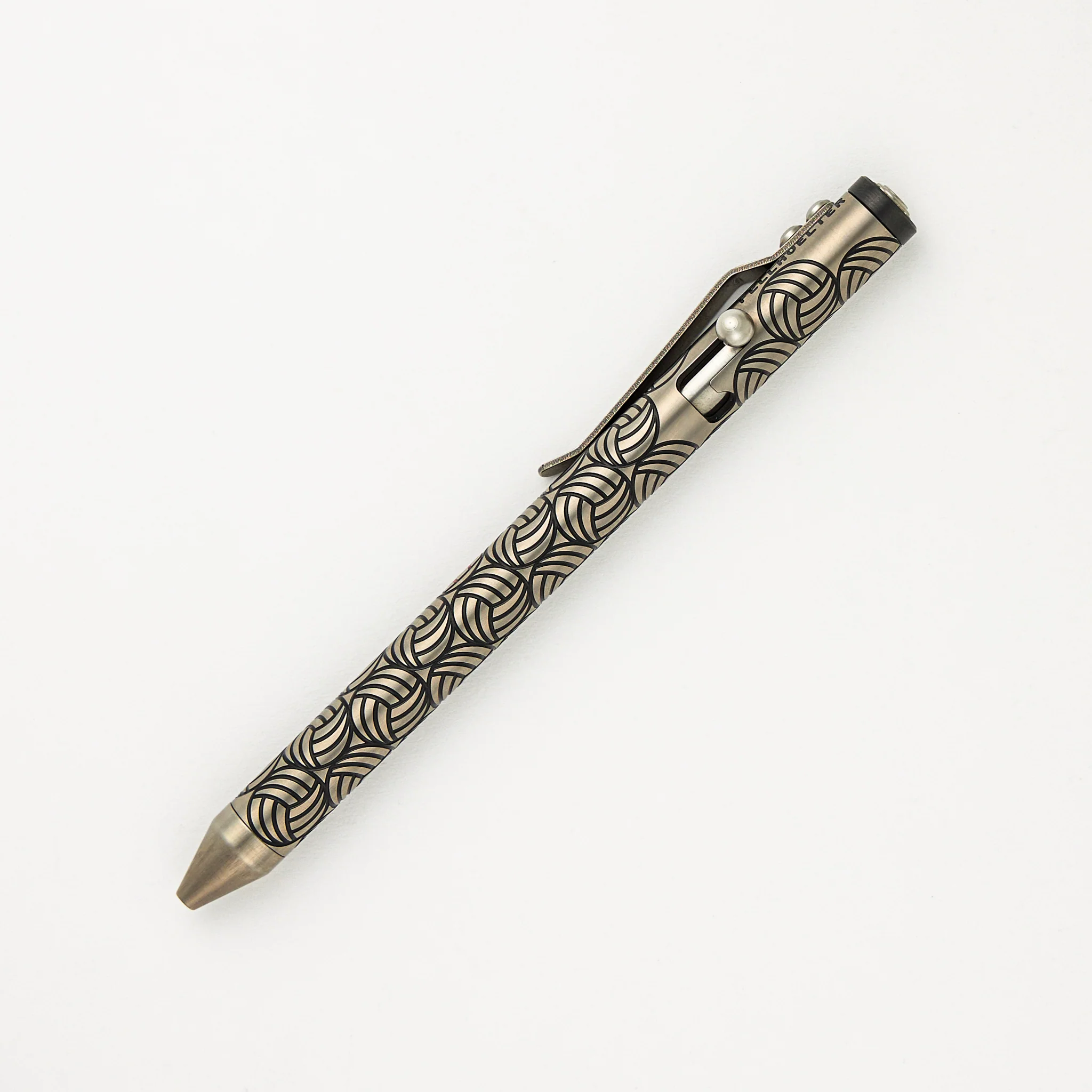 Cptn Axel Full Size TiBolt Pen - "Wilson" Titanium With Cptns Cap