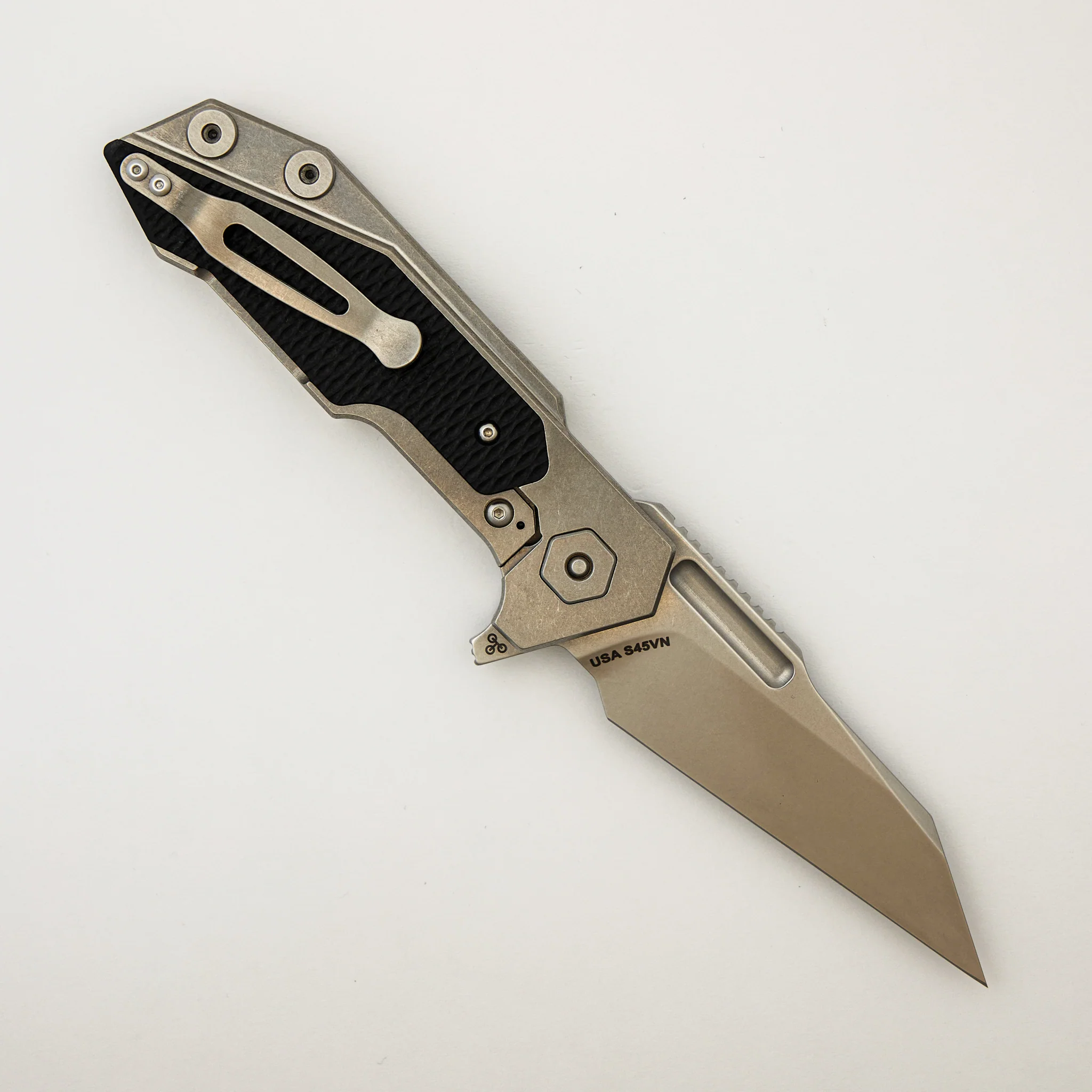 Fulltrack - S45VN Wharncliffe - Tri-Way - Stonewash - Black G10 - Image 2