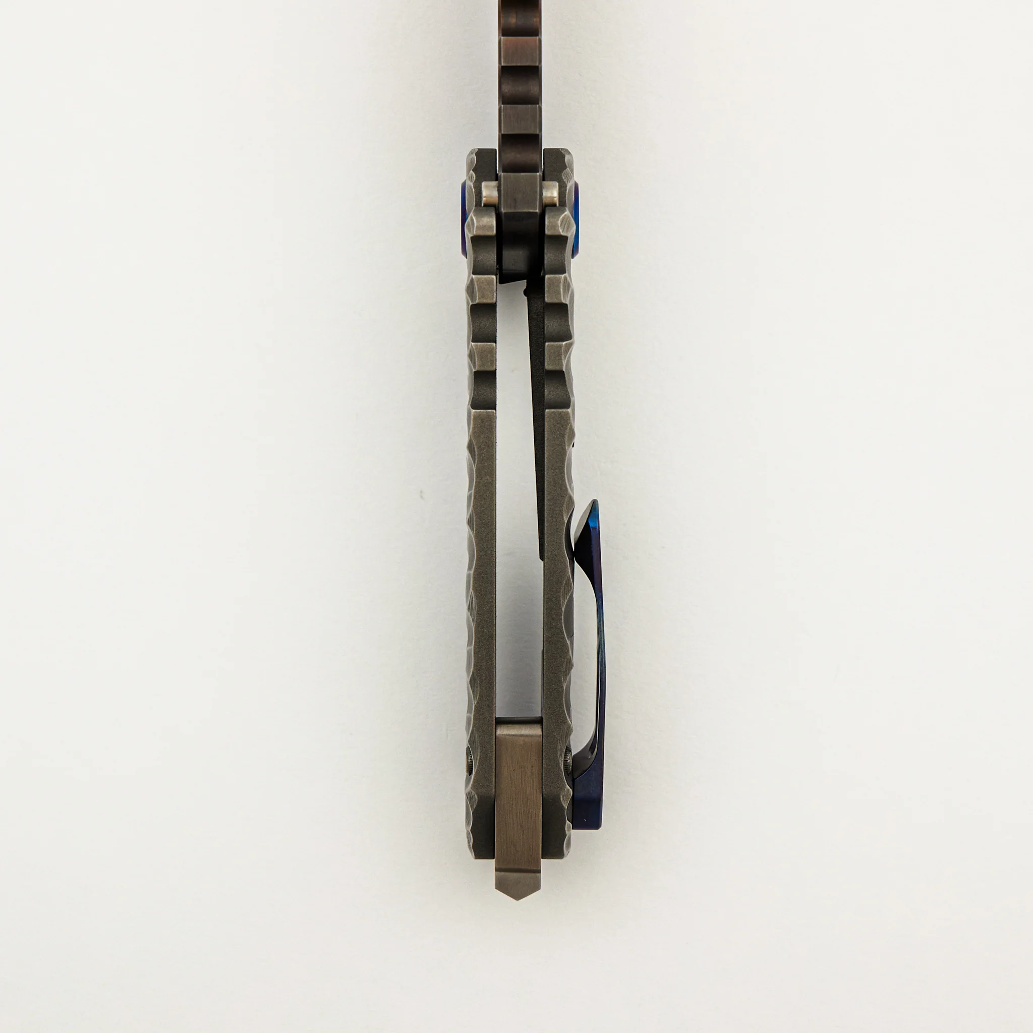 Genesis Ti - Vulcan Finish S35VN Blade - Predator Sculpted Titanium Handle - Image 7