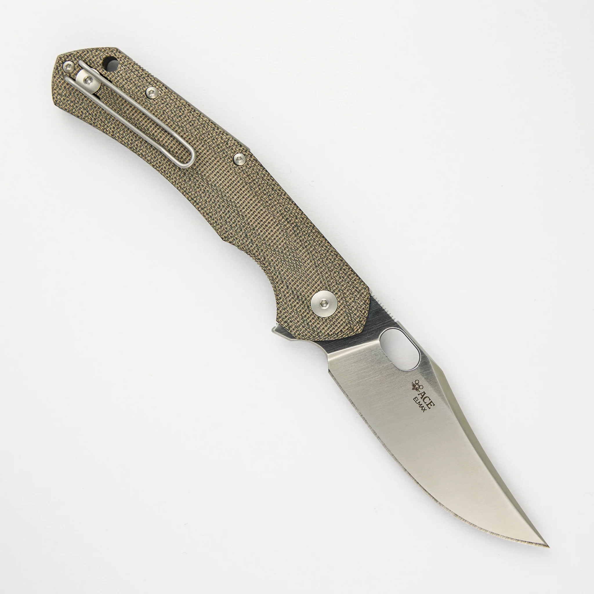 ACE Jutland - Green Canvas Micarta - Satin - Image 2