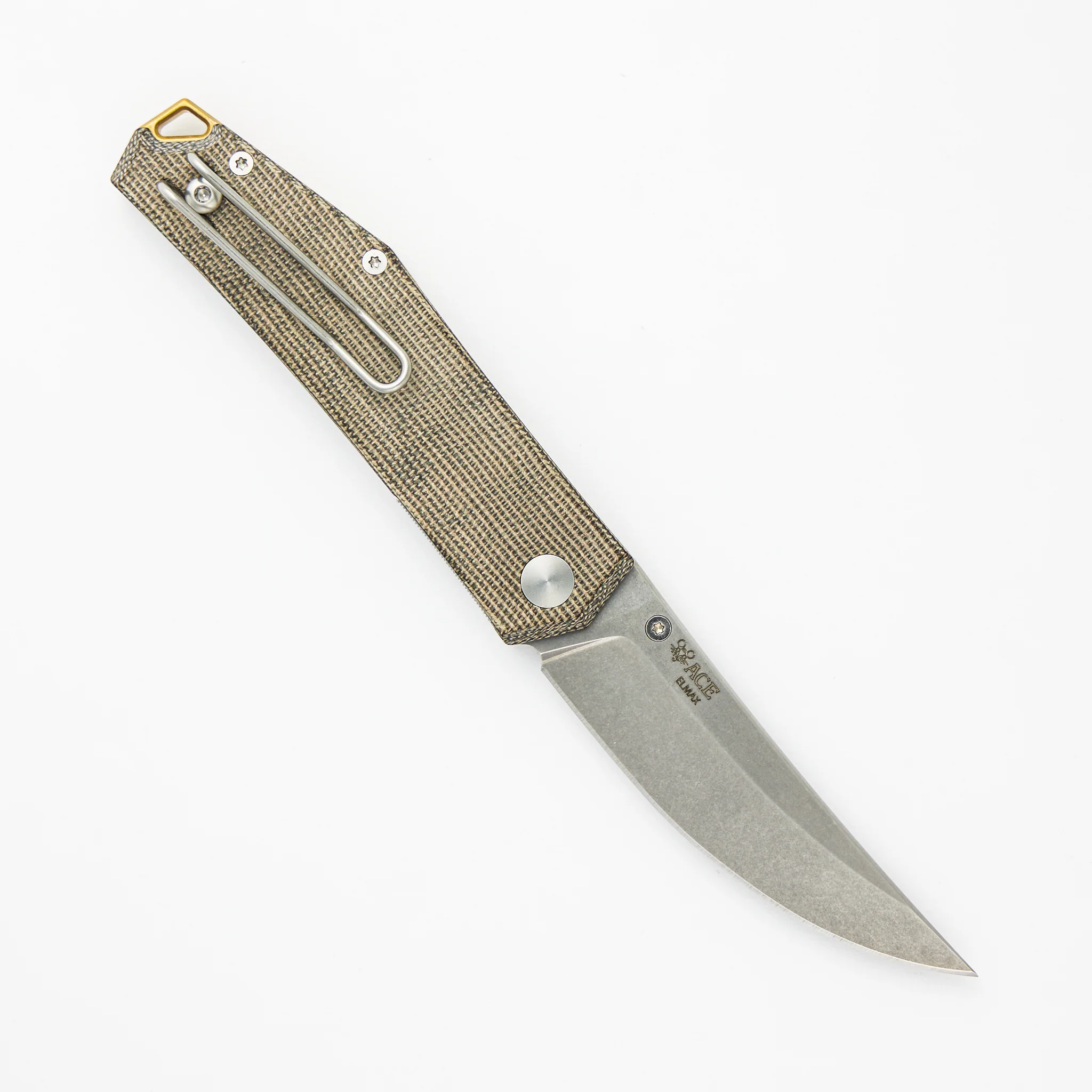 Clyde - Green Micarta - Brass - Image 2