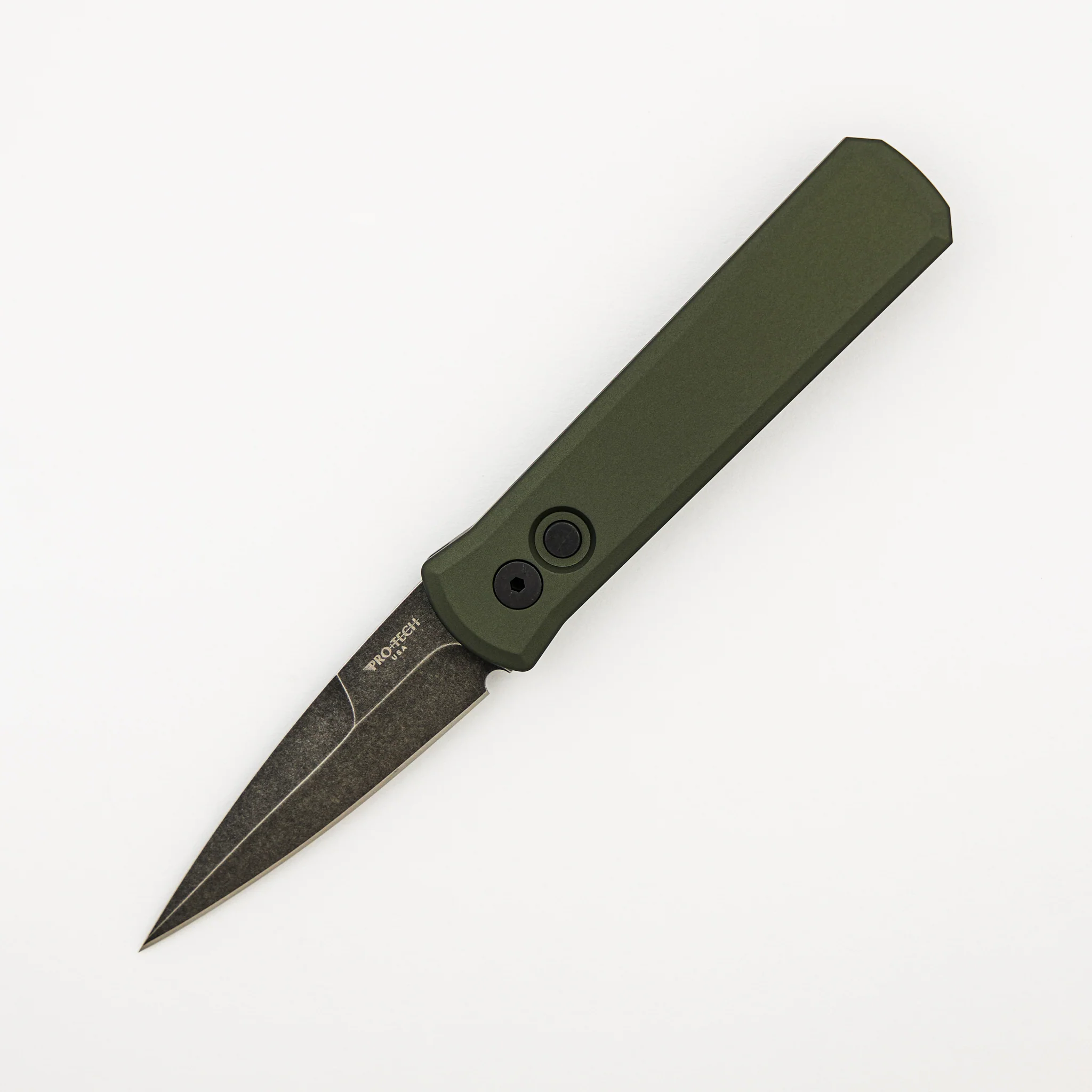 Godson – 721-Green DLCW - Solid Green Handle - DLC Washed 154CM Blade