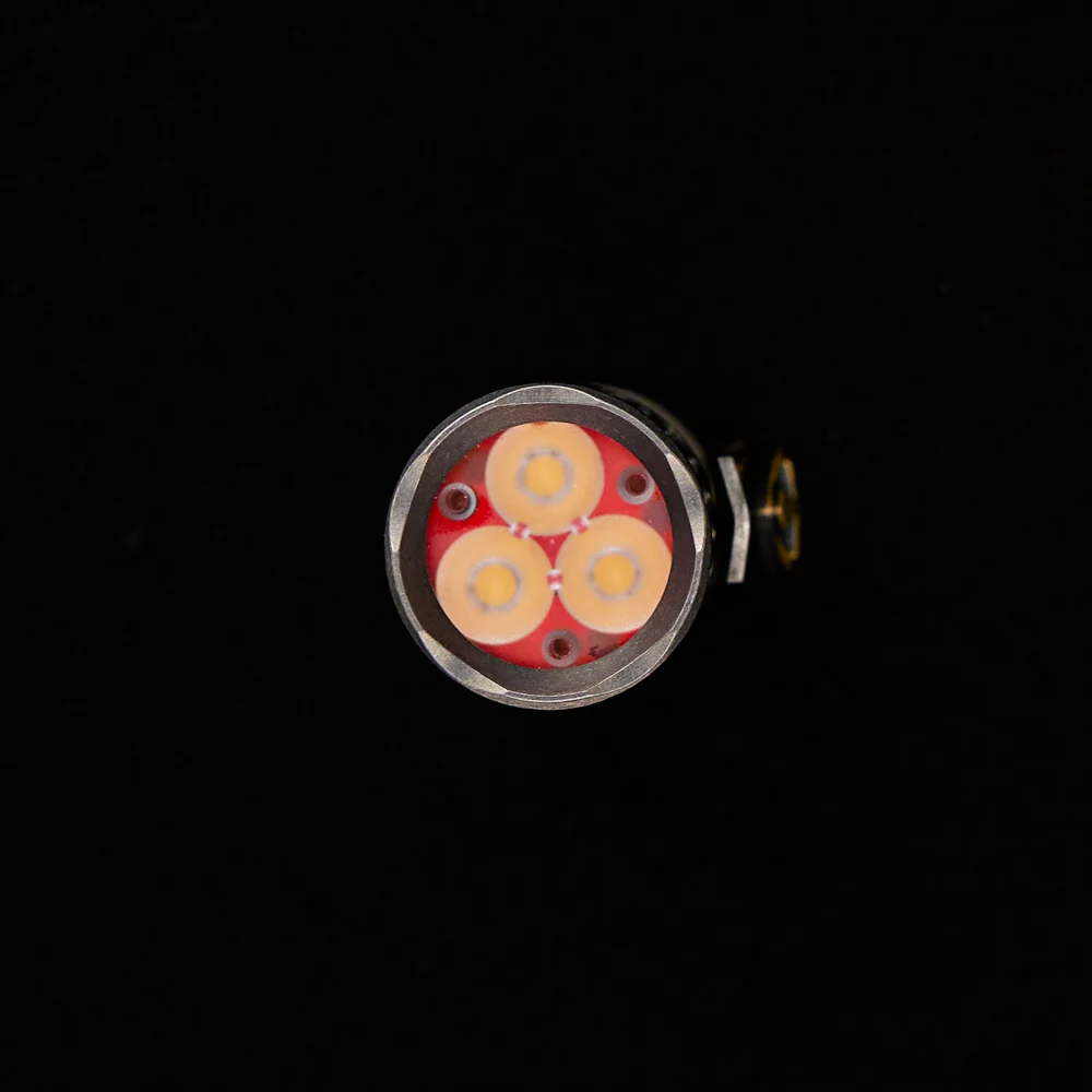 Ti Tesseract Trident Custom Flashlight – Steel Flame Clip - Image 3