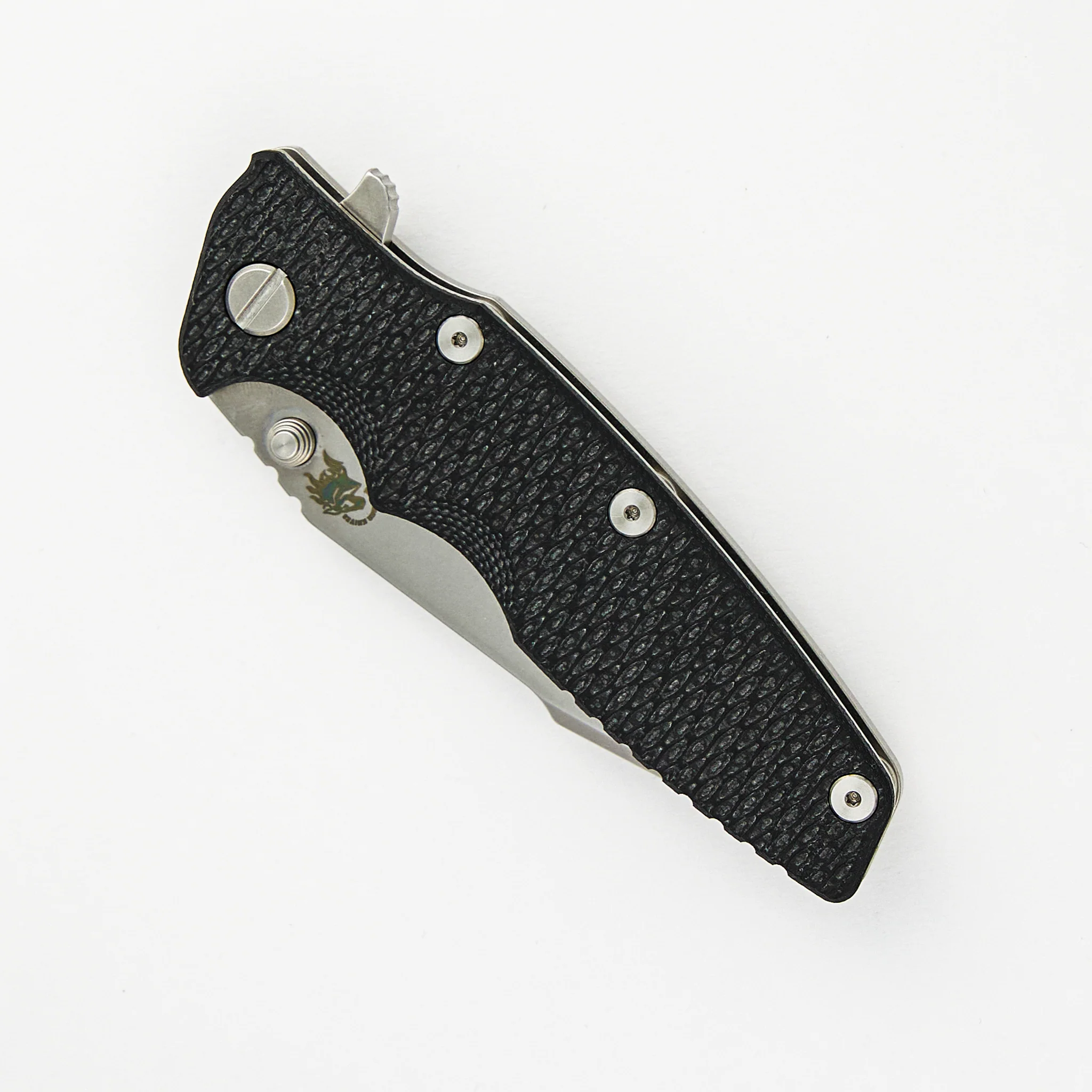 Eklipse 3.5" CPM 20CV Harpoon Spanto Tri-Way Stonewash Black G10 - Image 3