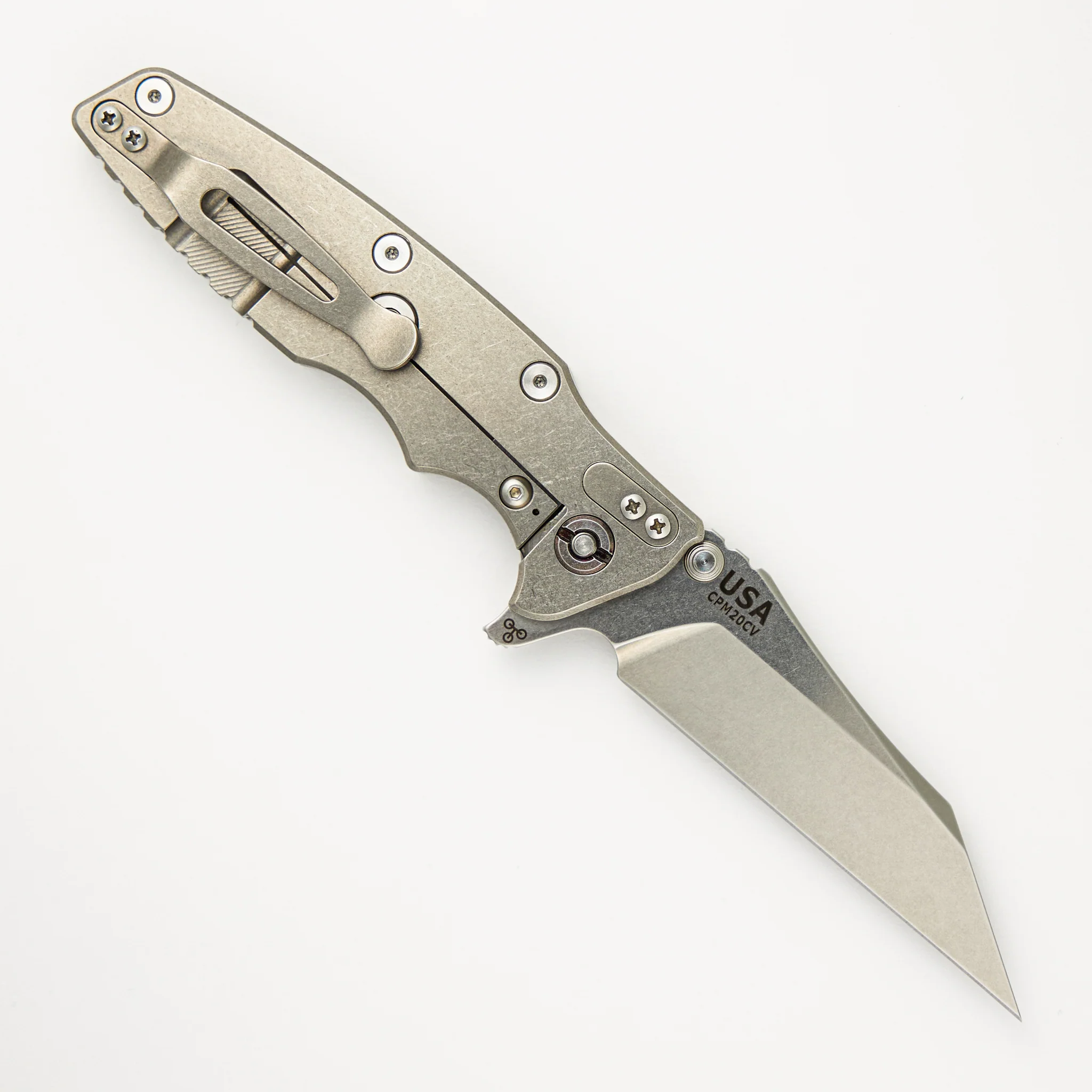 Eklipse 3.5" - CPM 20CV Wharncliffe - Tri-Way - Stonewash - Image 2
