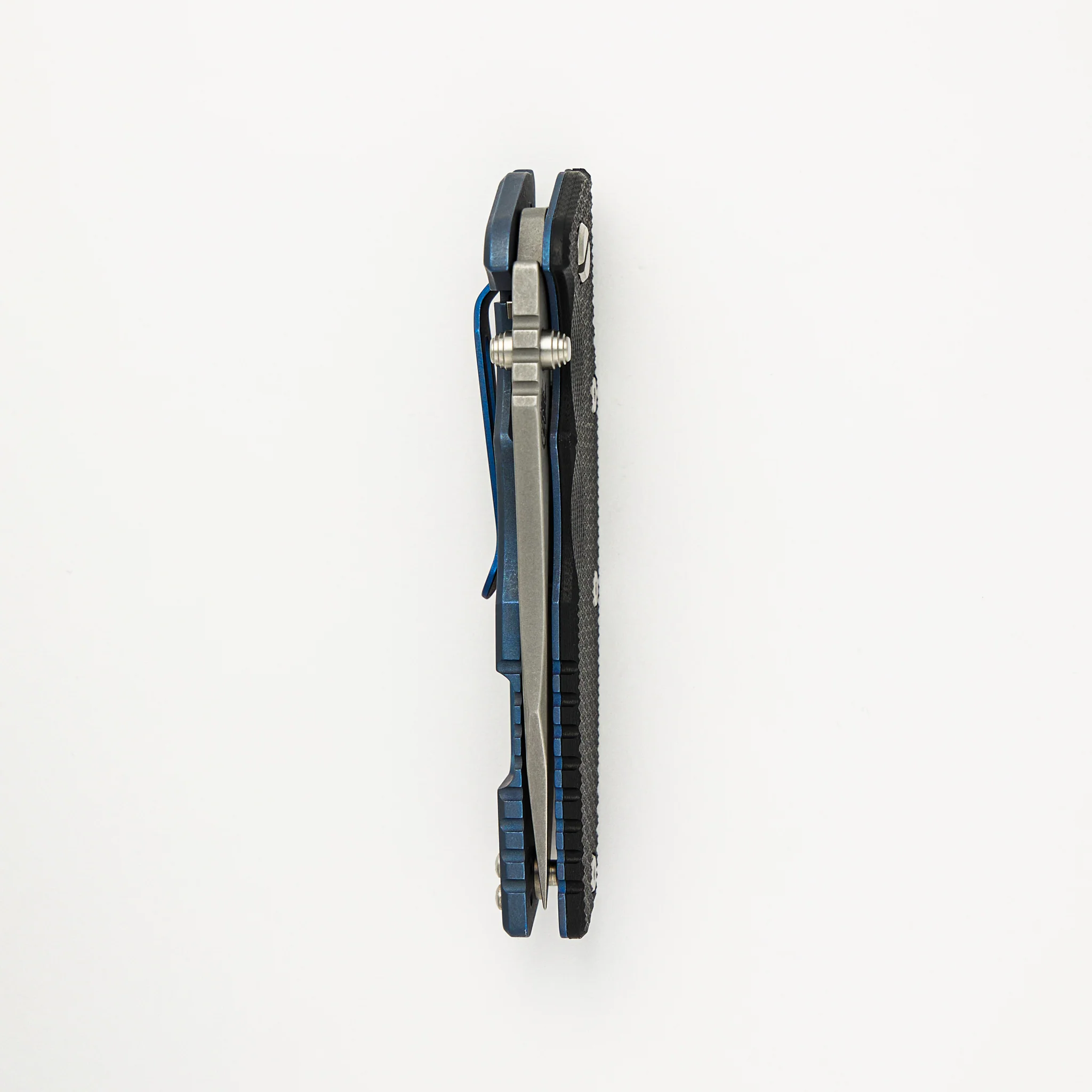 Eklipse 3.5" - Slicer S45VN Blade - Hollow Grind - Tri-Way - Battle Blue - Black G10 - Image 5