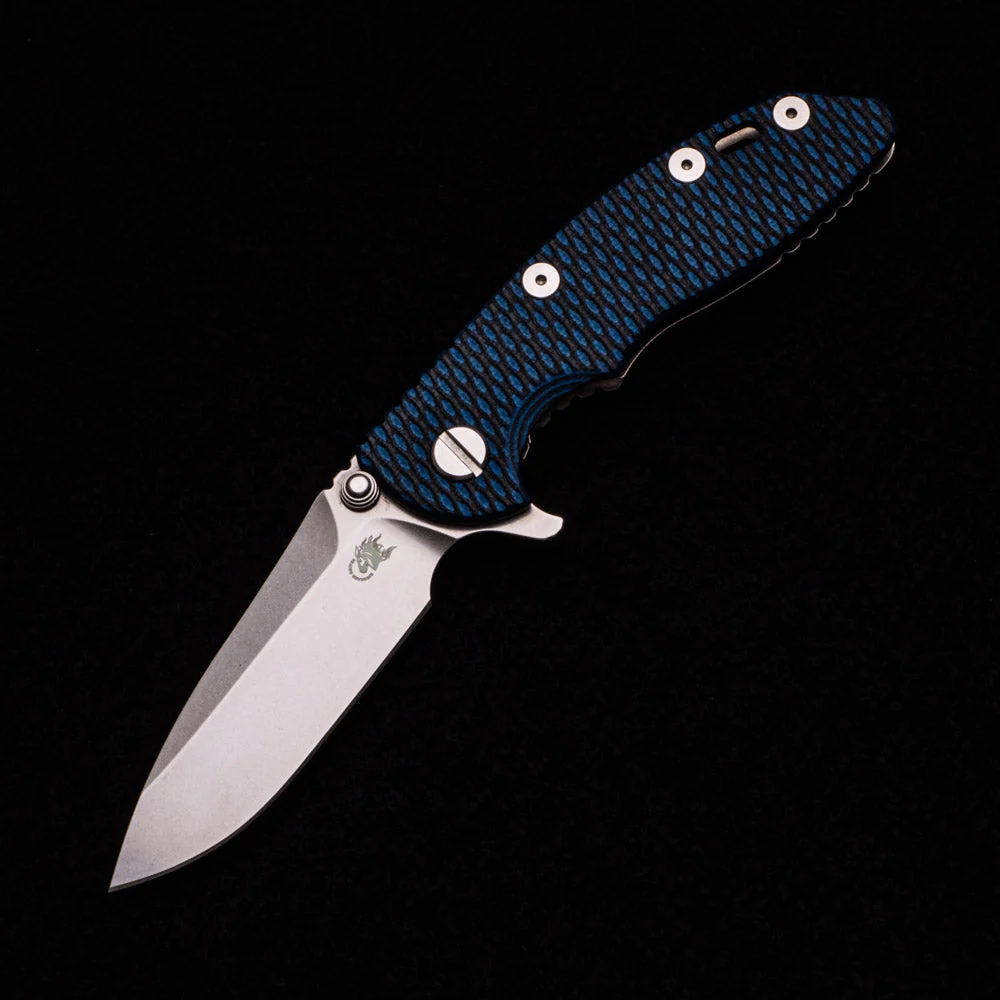 XM-18 3.0″ M390 Swedged Spear Tri-Way Stonewash Blue-Black G10