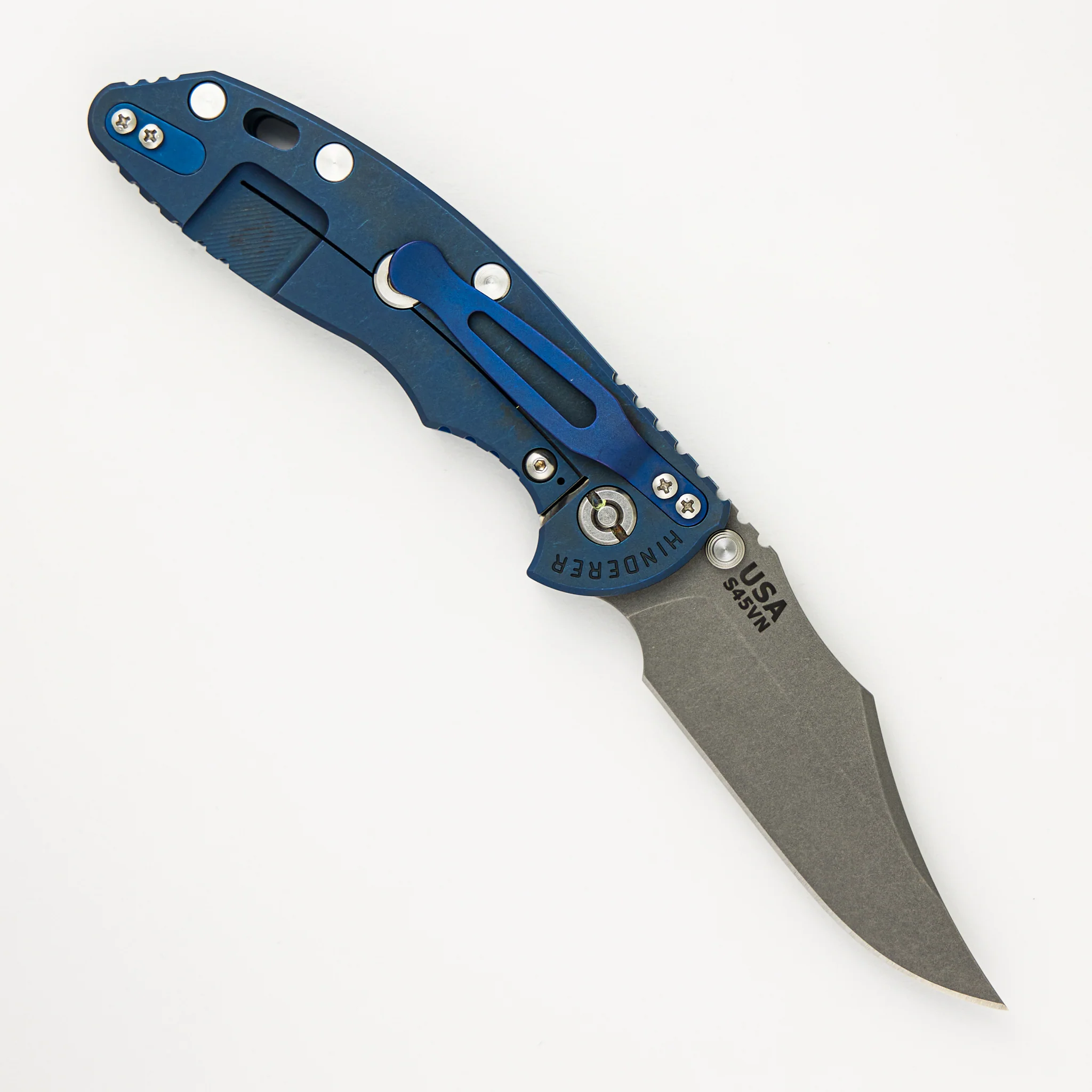 XM-18 3.5″ – Bowie S45VN – Non Flipper - Tri-Way – Battle Blue – Blue/Black G10 - Image 2