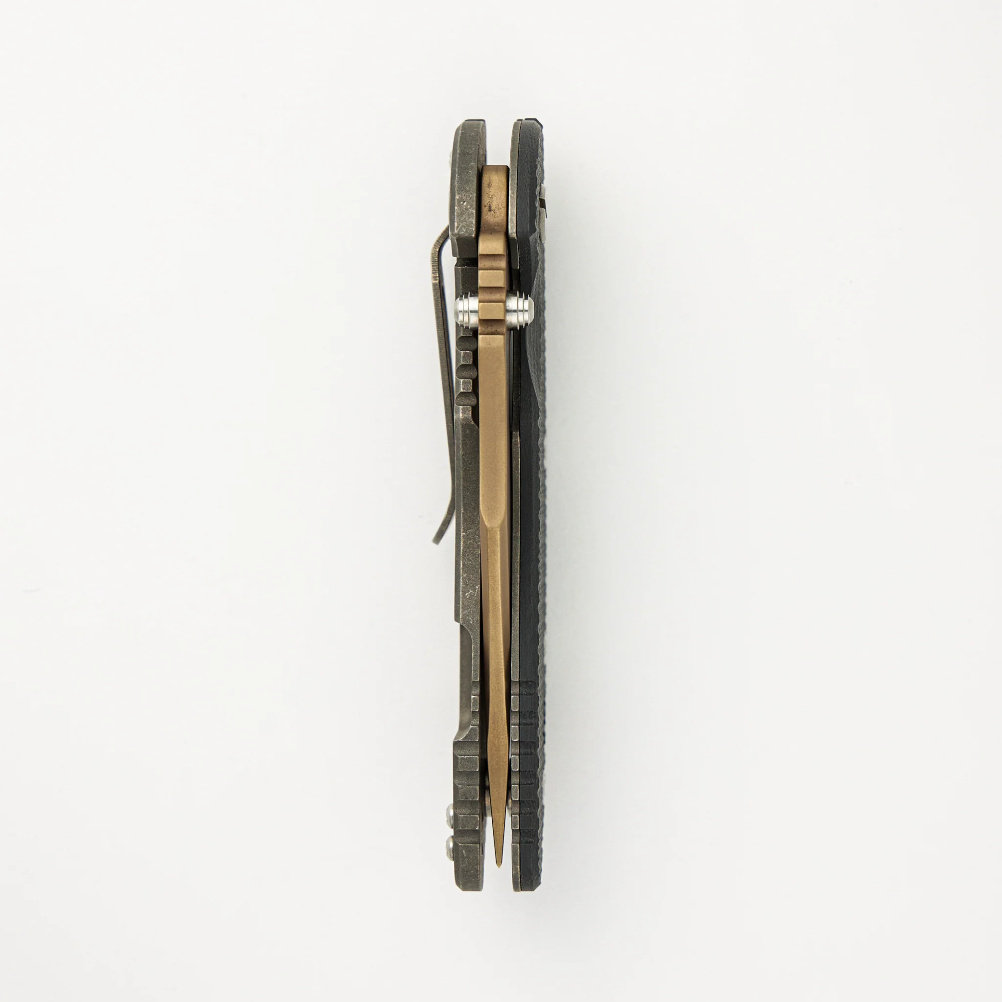 XM-18 3.5" FDE DLC Bowie Blade Gray G10 Working Finish Handle - Image 5