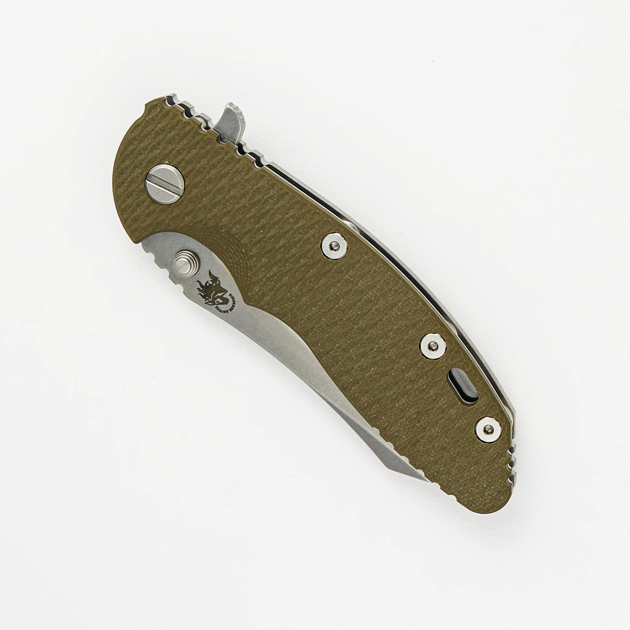 XM-18 3.5″ – Skinner S45VN – Tri-Way – Stonewash – OD Green G10 - Image 3