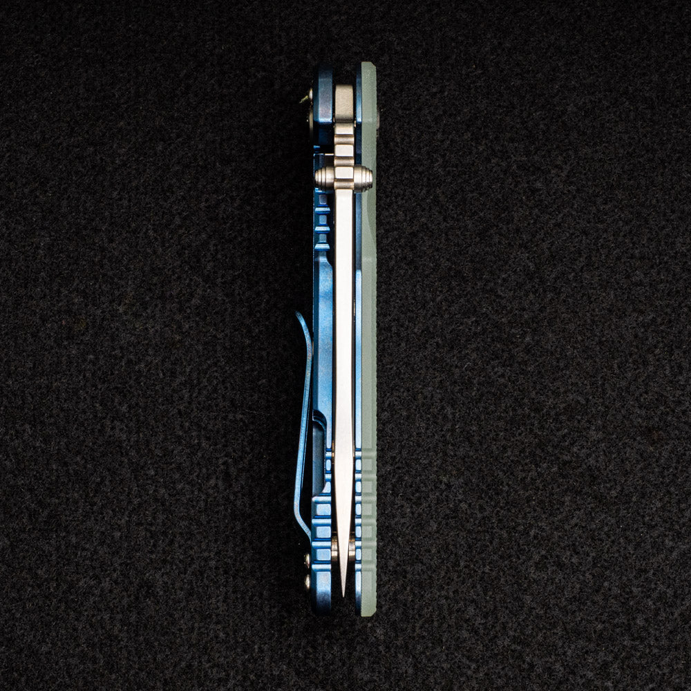 XM-18 3.5" - Slicer - Stonewash Blue - Jade G10 - Image 7