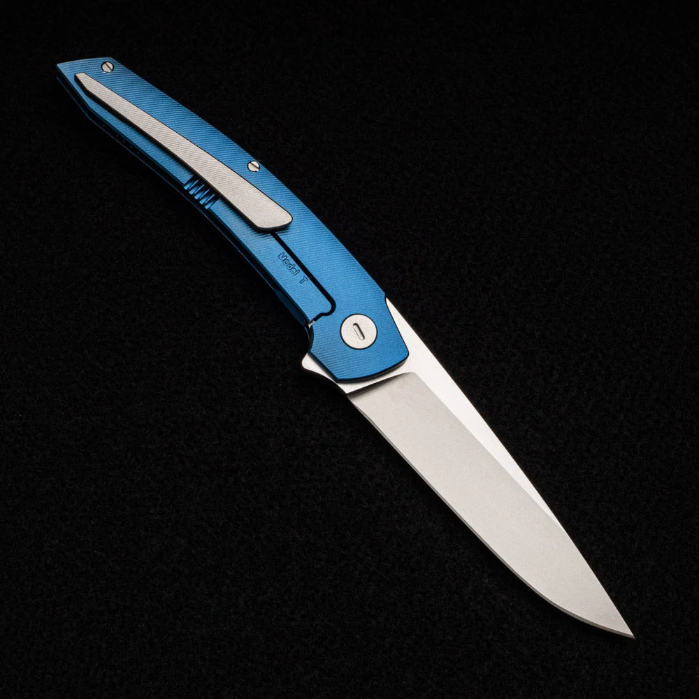 Model T – RWL34 Blade W- Satin Flats – Blue Ti W- Silver - Image 2