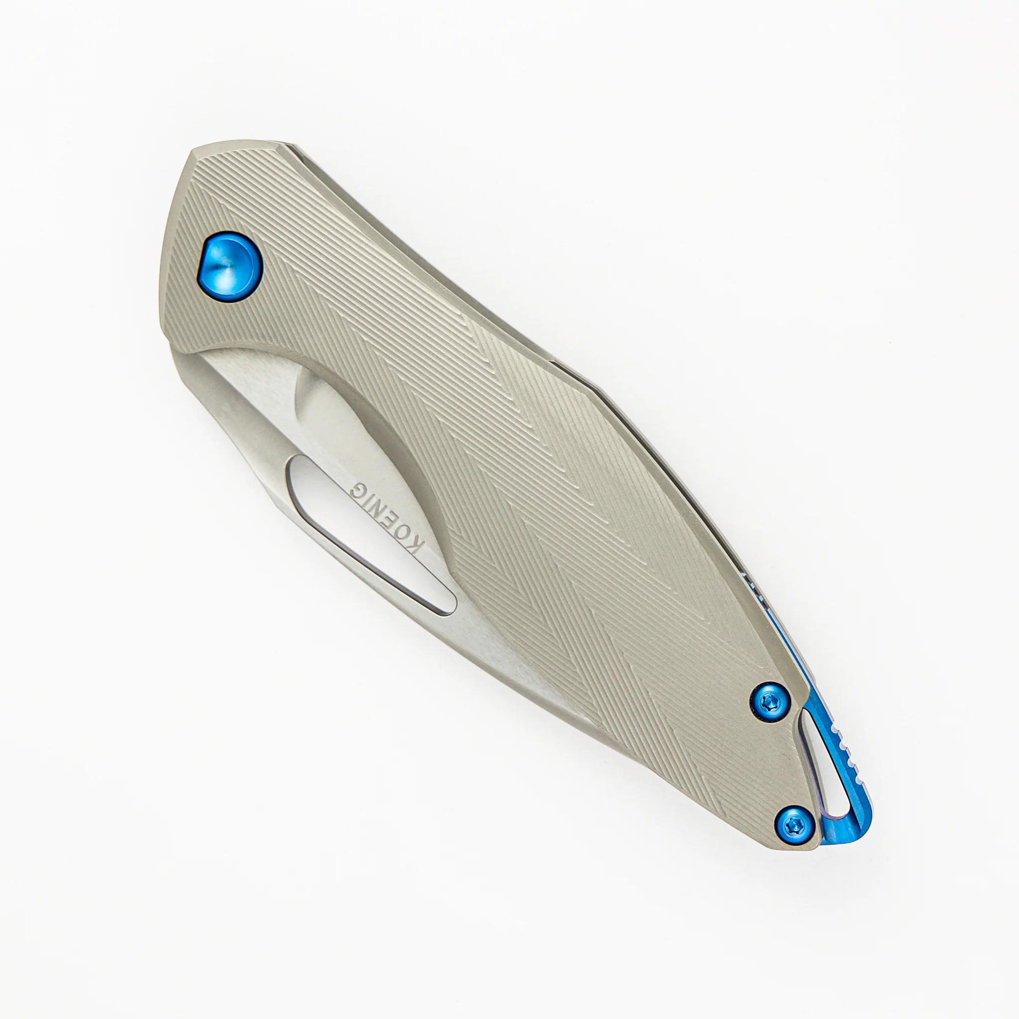 Arius - Non Flipper - Patterned Titanium Handle - M390 Blade - Image 3