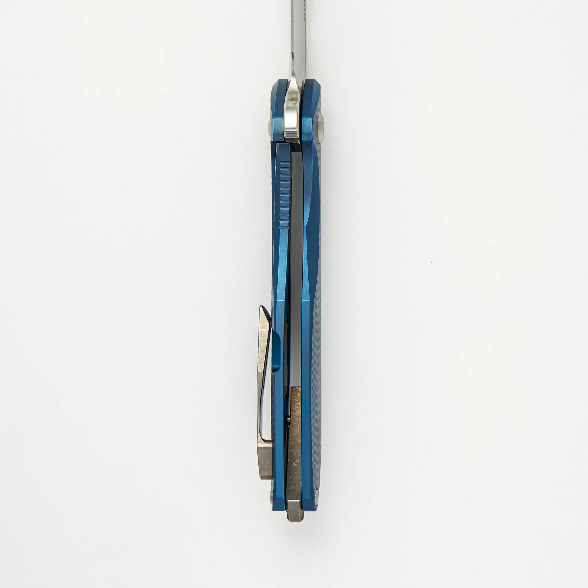 Mini Arius - Blue Corda Titanium Handle - M390 Blade - Image 6