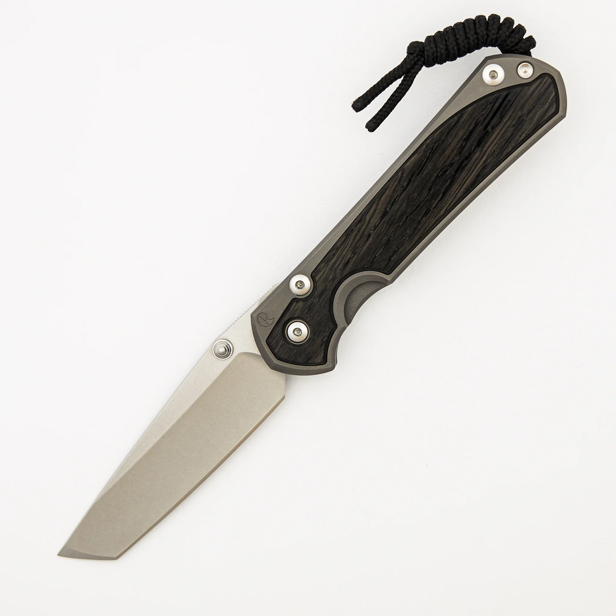 Large Sebenza 31 - Bog Oak Inlay - Tanto CPM MagnaCut Blade - Silver Double Thumb Lugs - Image 29