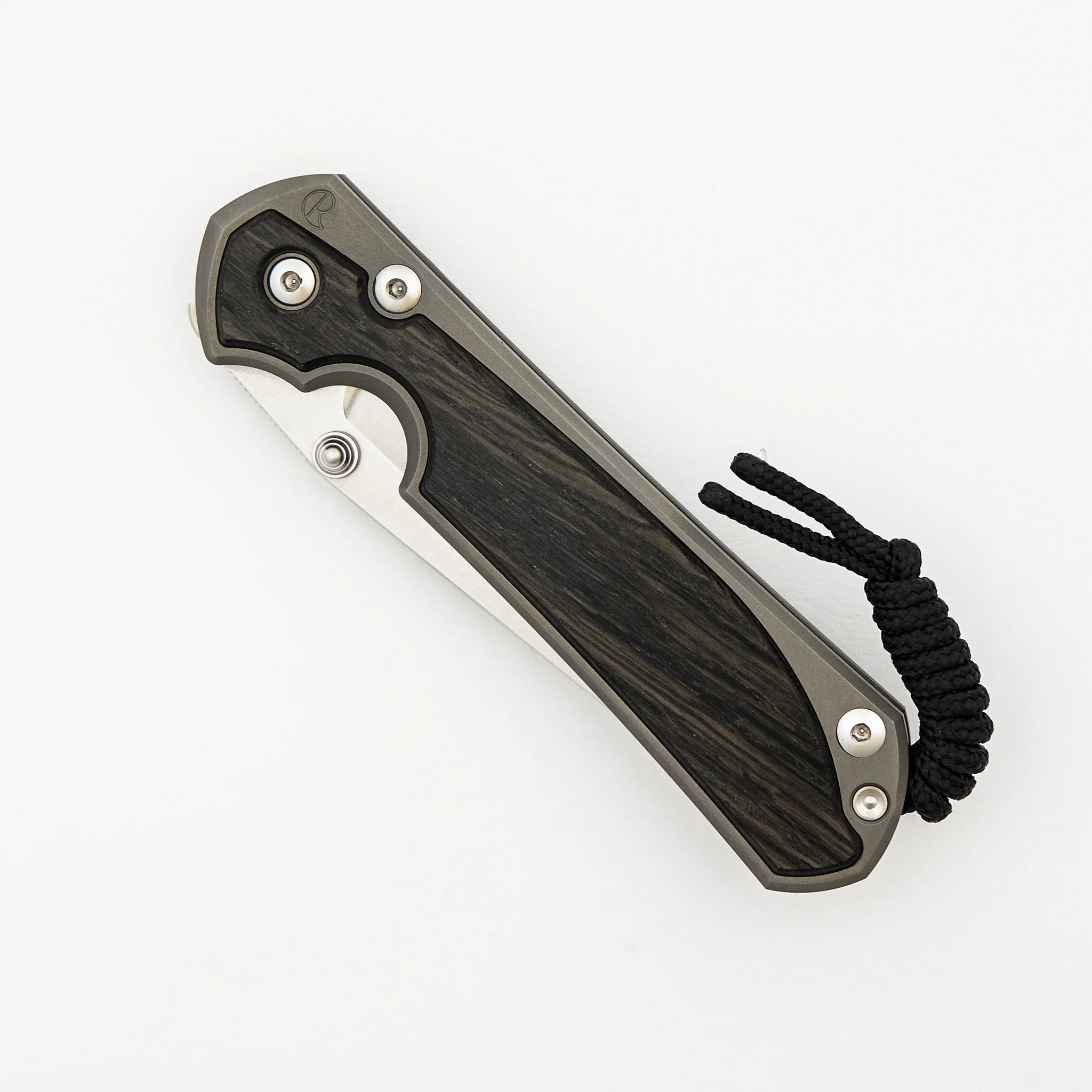 Large Sebenza 31 - Bog Oak Inlay - Tanto CPM MagnaCut Blade - Silver Double Thumb Lugs - Image 31