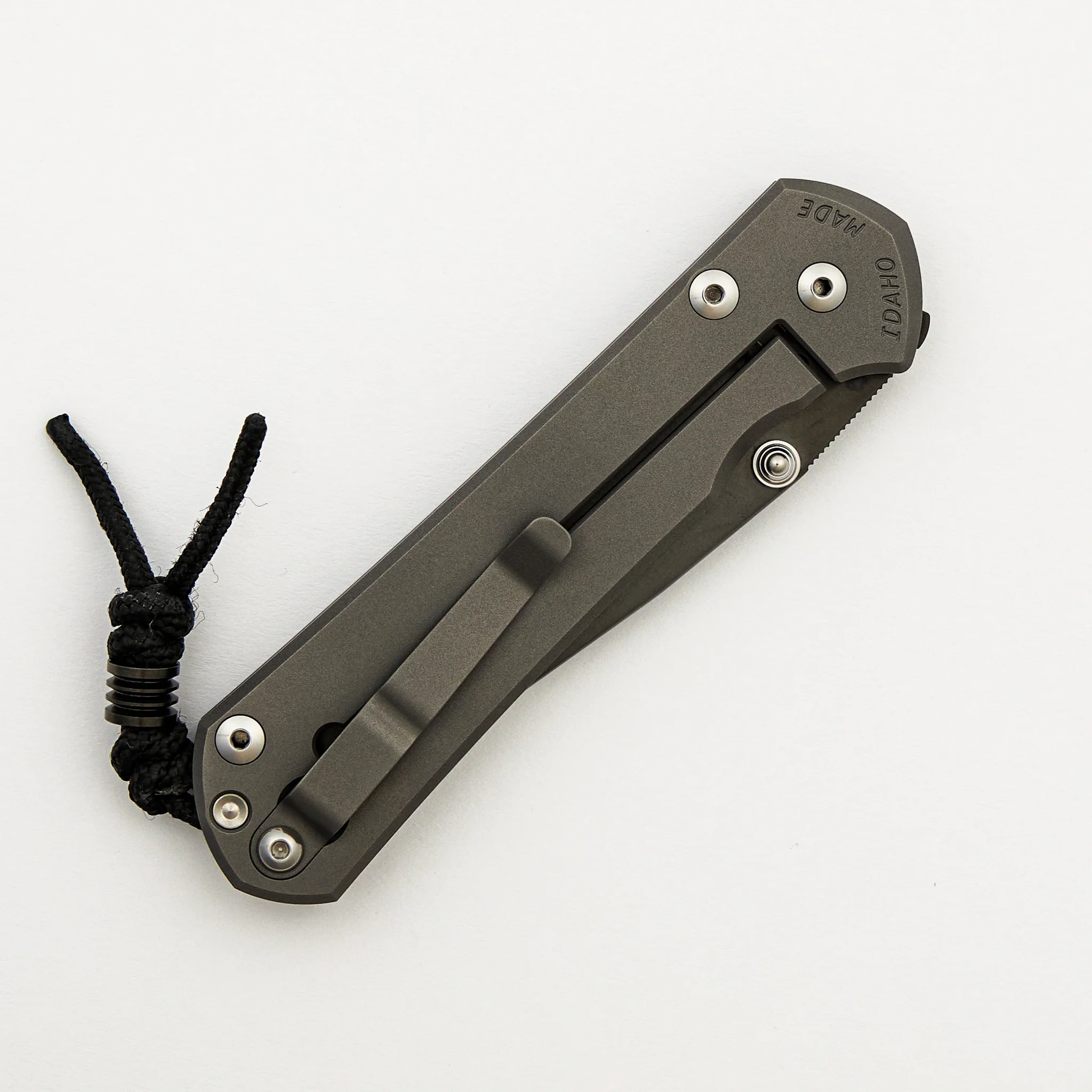 Large Sebenza 31 - DLC Coated Drop Point CPM S45VN - Glass Blasted - Silver Double Lugs - Image 4